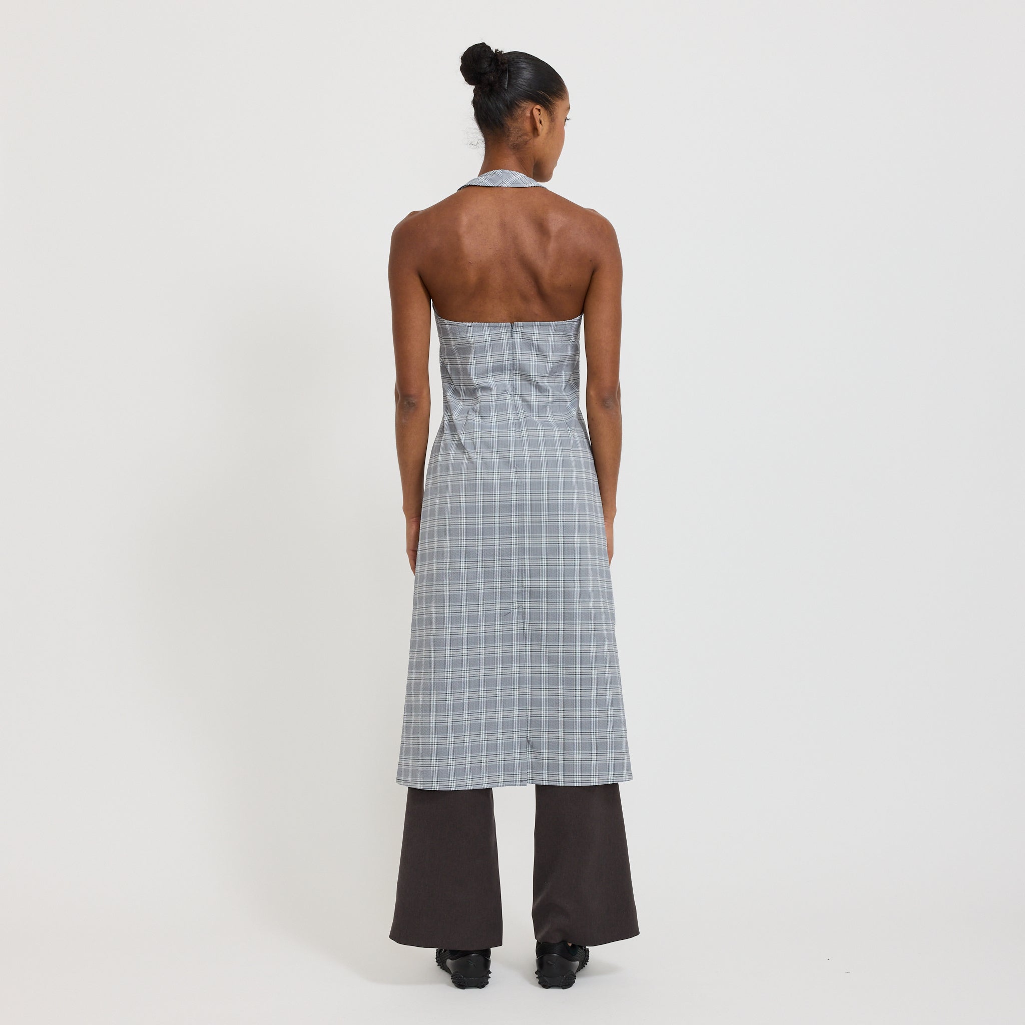 Permanent Vacation | Subject Midi Dress Petrol Check | Maplestore