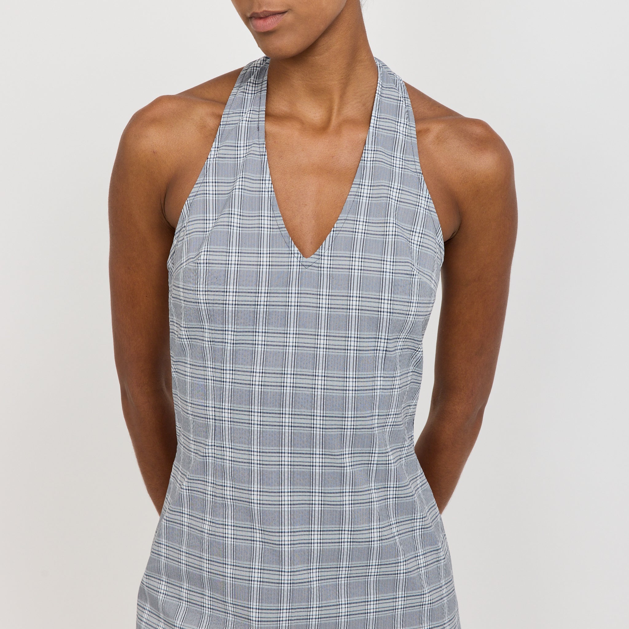 Permanent Vacation | Subject Midi Dress Petrol Check | Maplestore