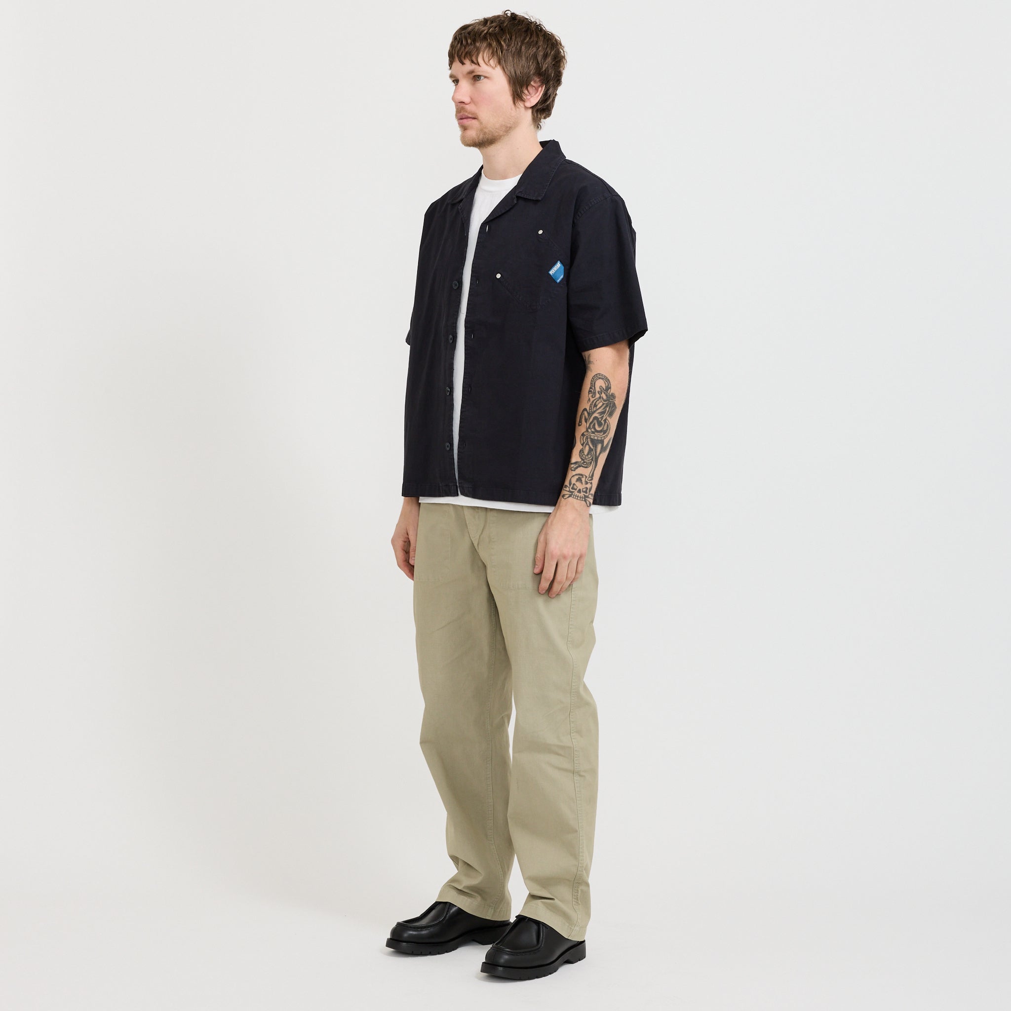 Tradesman Shirt Blue Black Ripstop