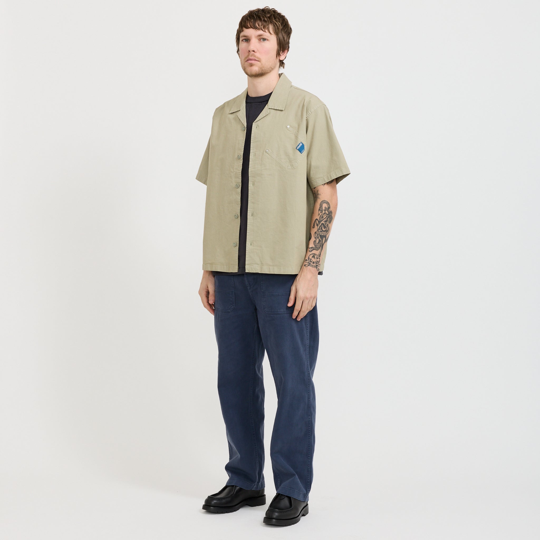 Tradesman Shirt Faun Green Ripstop