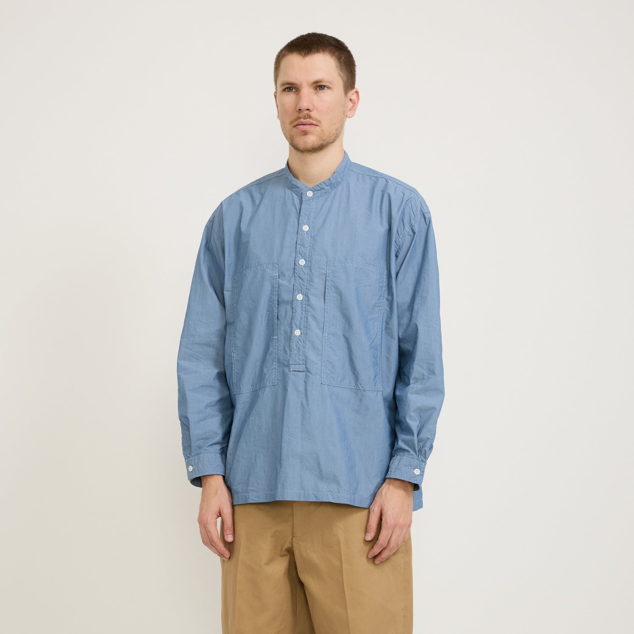 Pilgrim Surf Supply | Dieter Popover Shirt Blue | Maplestore