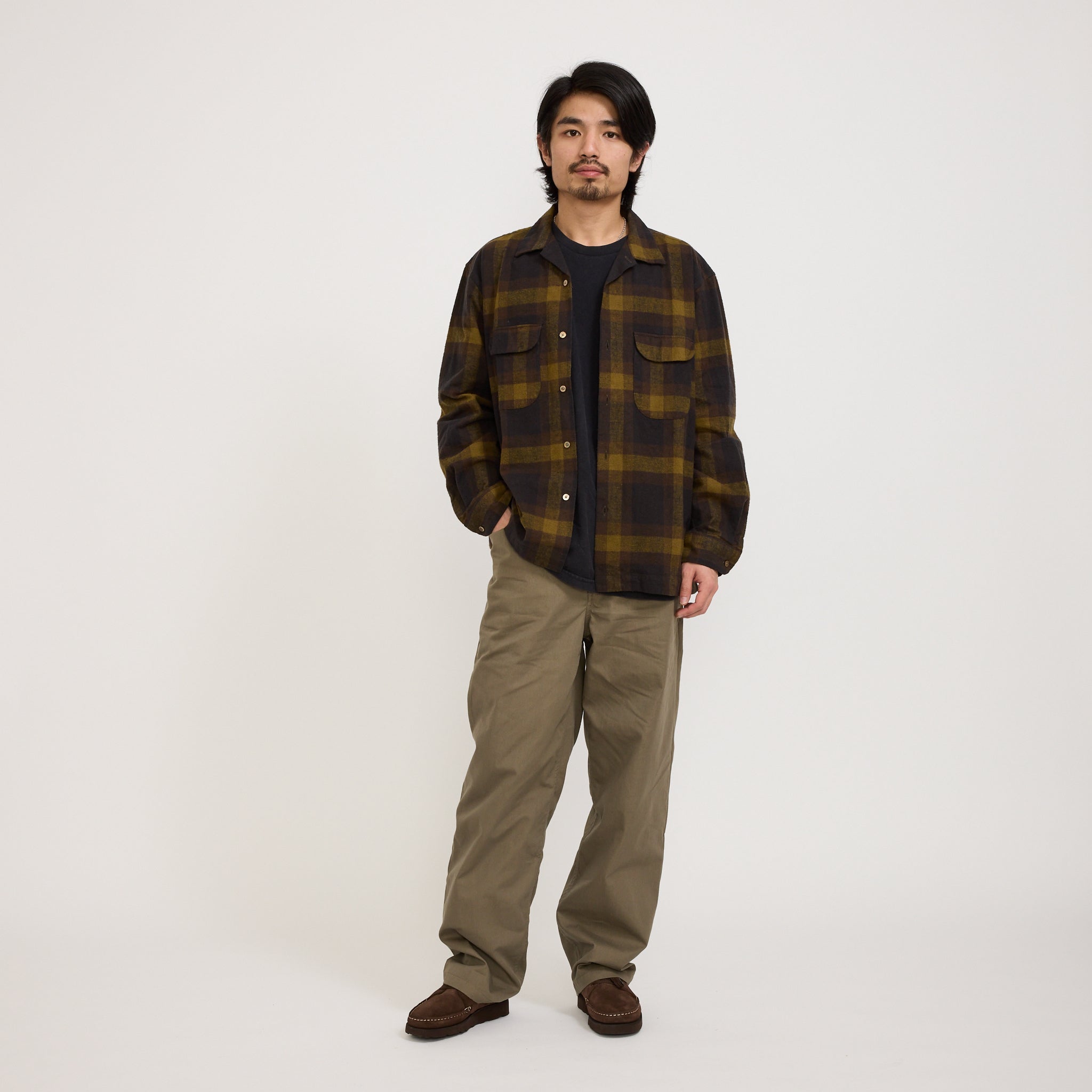 Pilgrim Surf Supply | Vincent Longsleeve Shirt Mustard | Maplestore