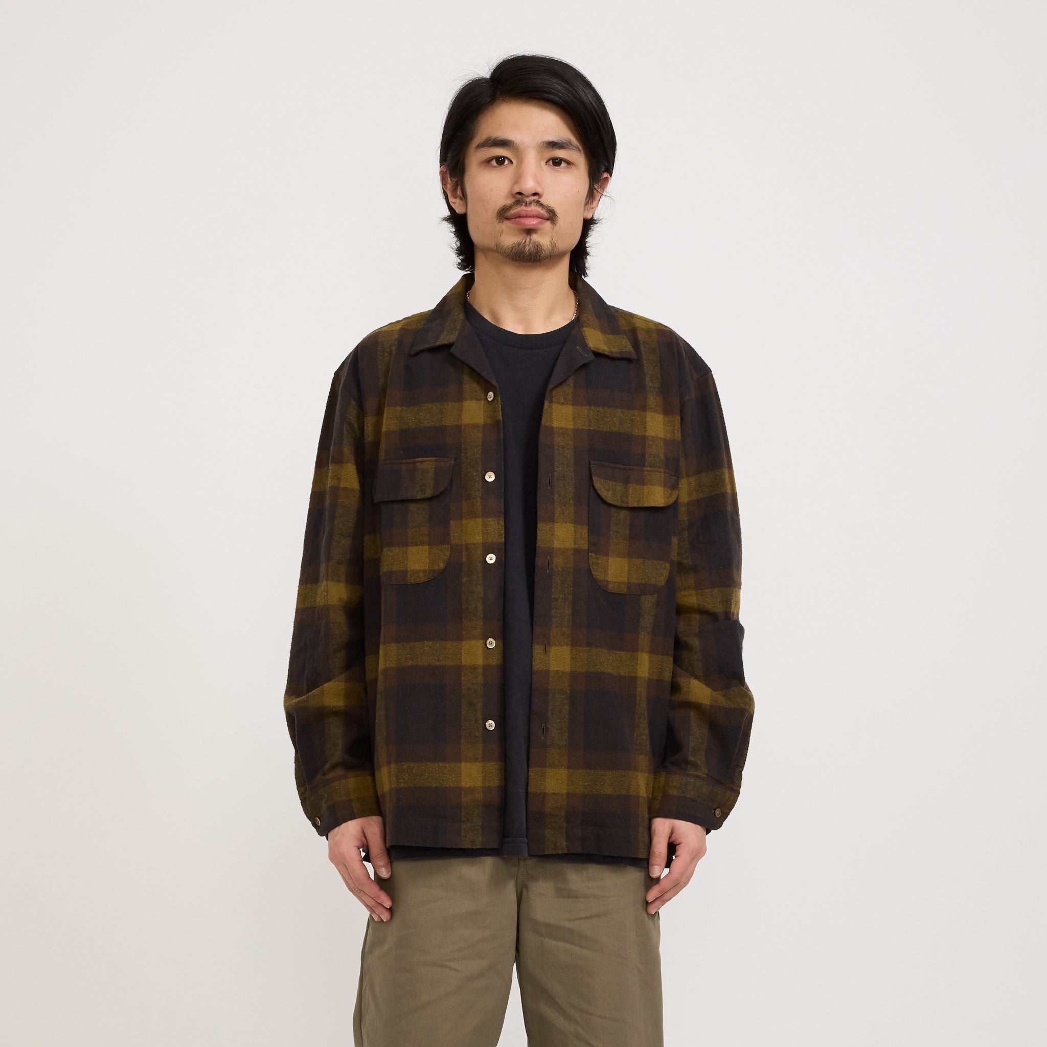 Pilgrim Surf Supply | Vincent Longsleeve Shirt Mustard | Maplestore