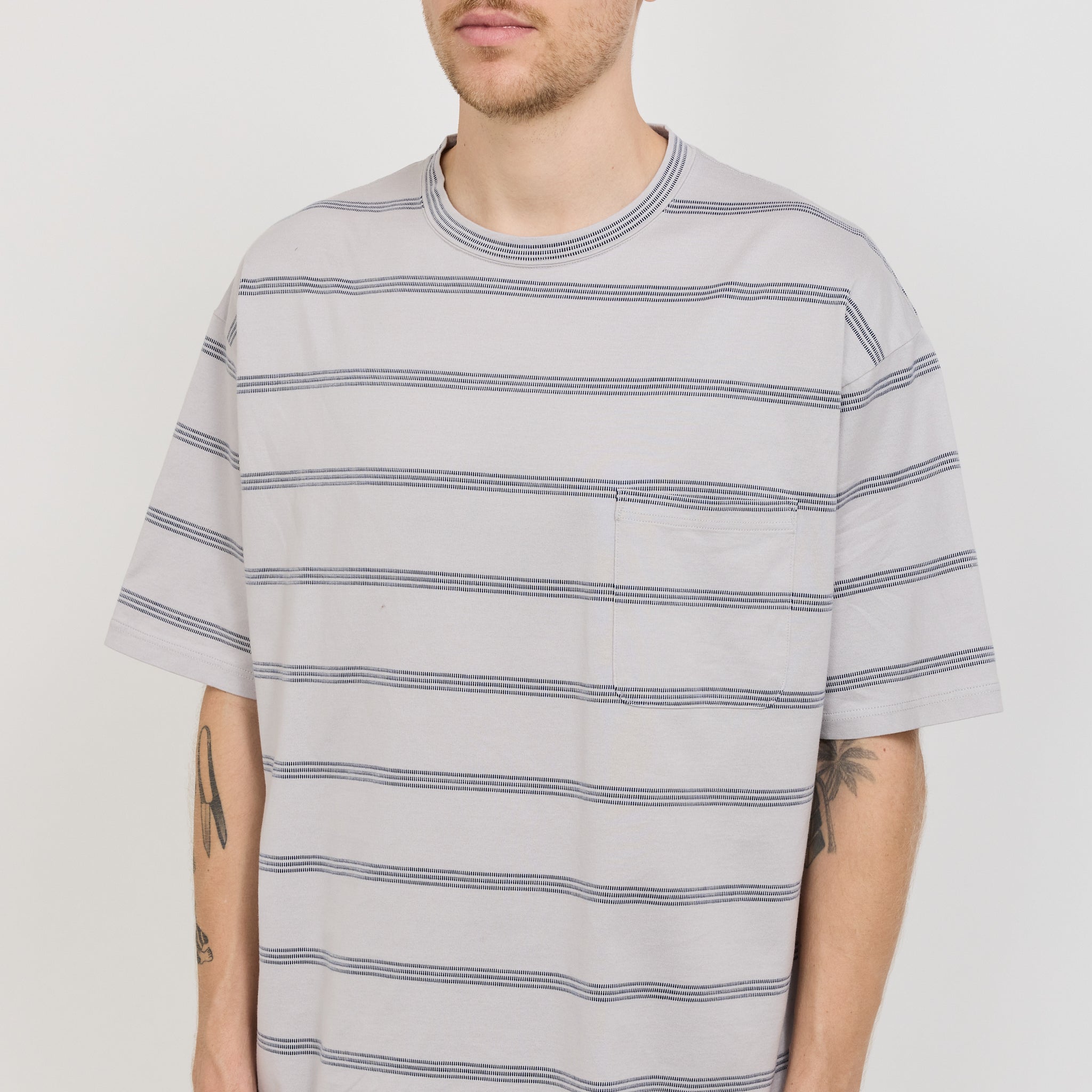 Pilgrim Surf Supply | Mickey Stripe Tee Ash | Maplestore
