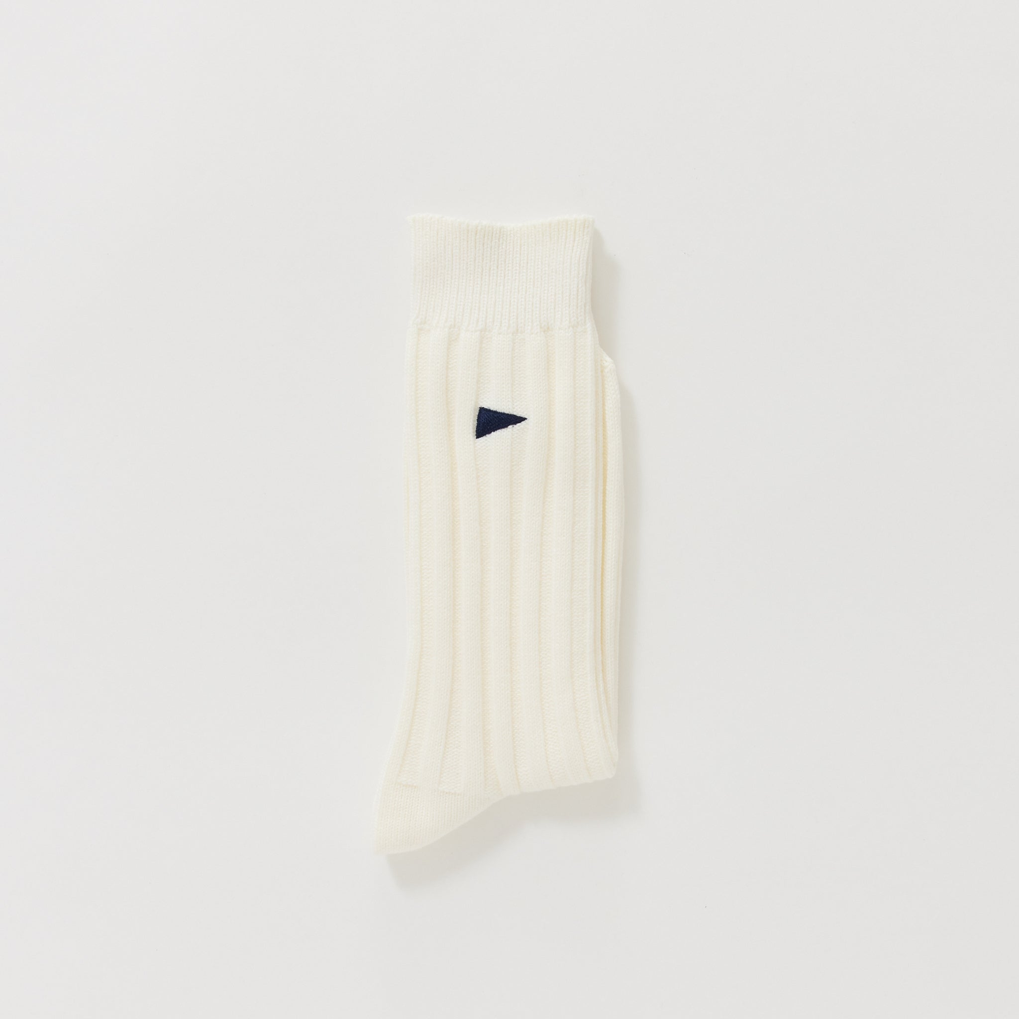 Pennant Crew Socks White