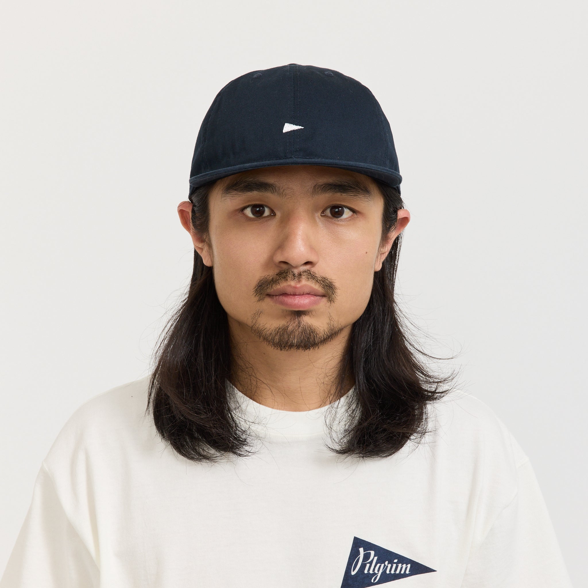 Pennant Twill Cap Navy/White