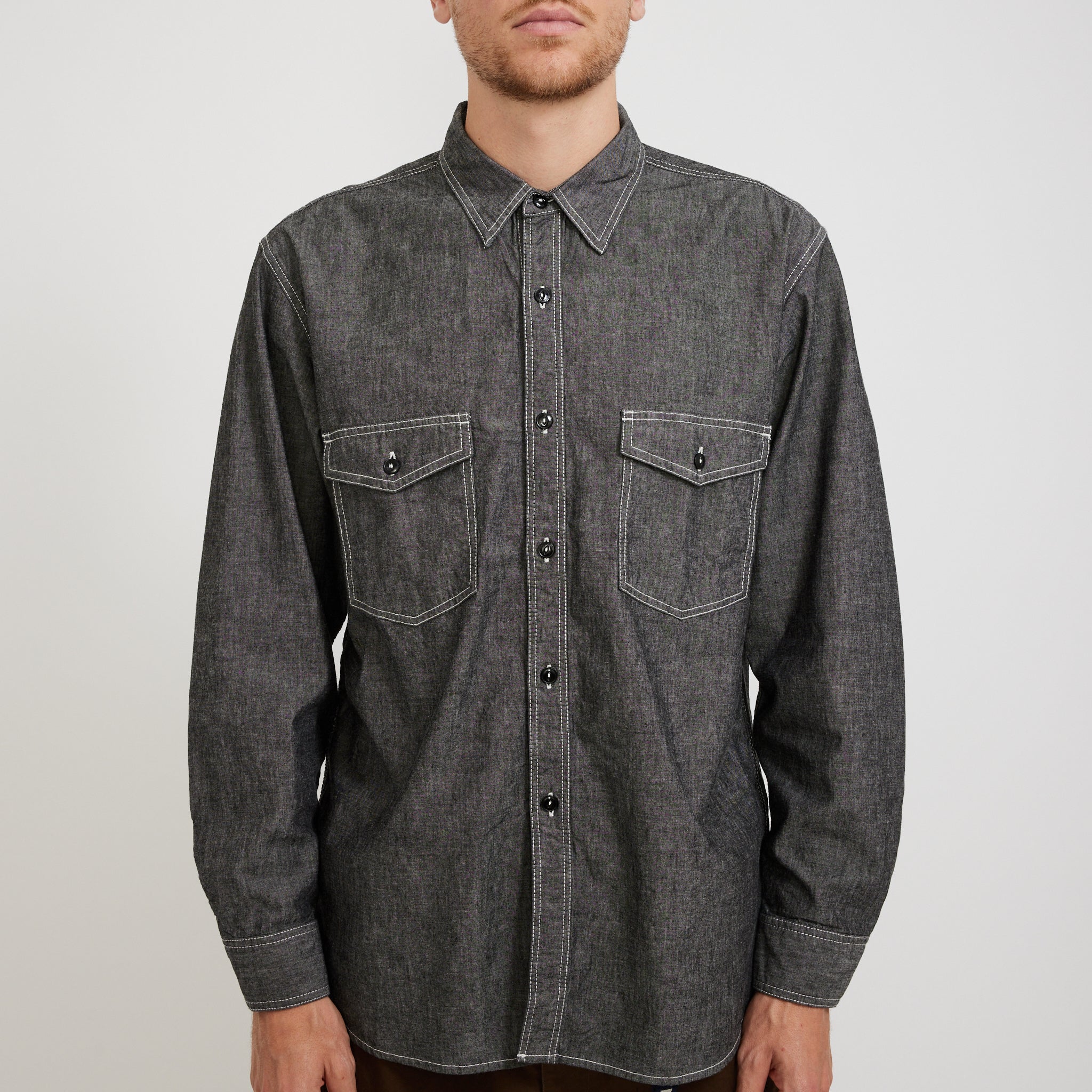 Pilgrim Surf Supply | Rucker Chambray Shirt Black | Maplestore