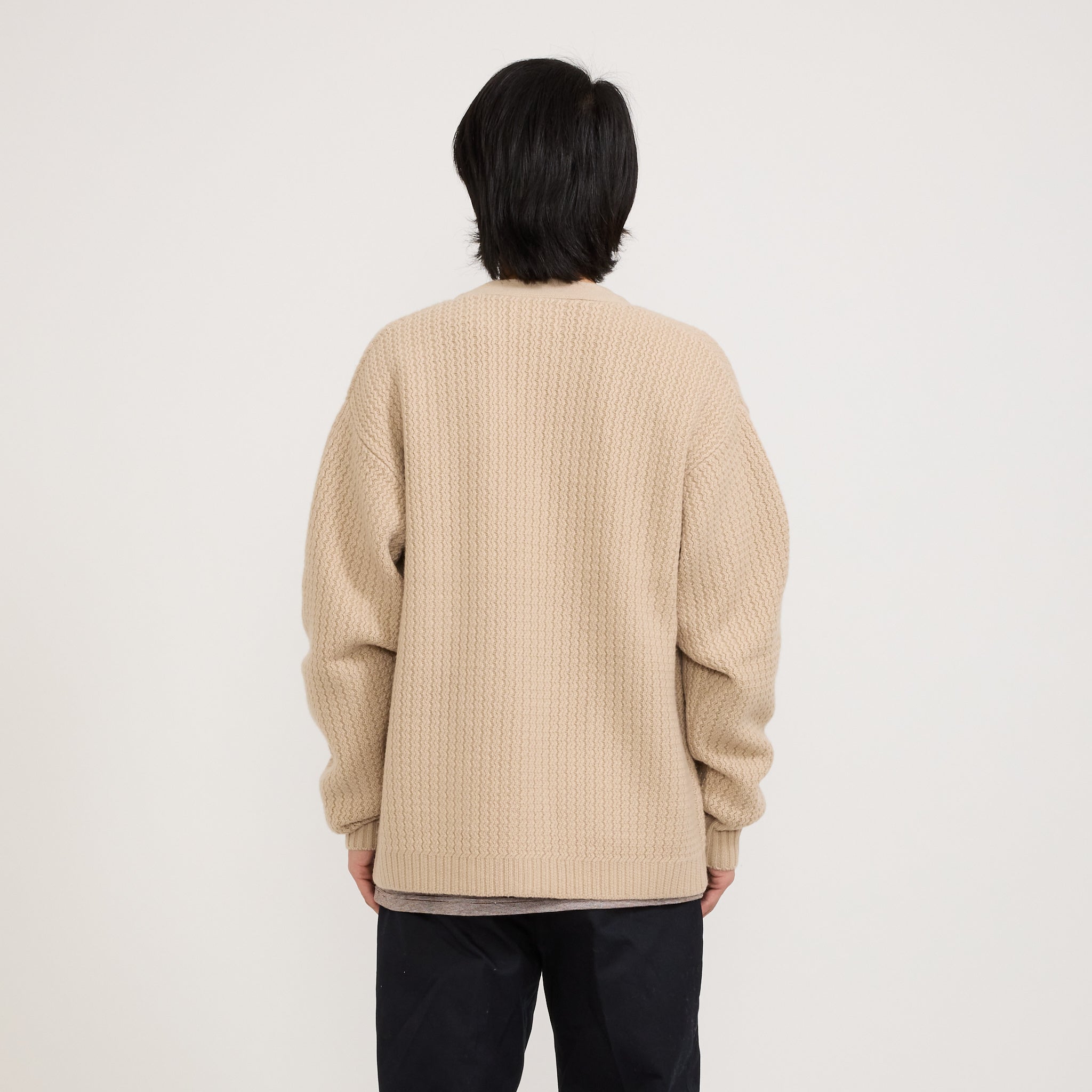Pilgrim Surf Supply | Thadd Wool Cardigan Natural | Maplestore