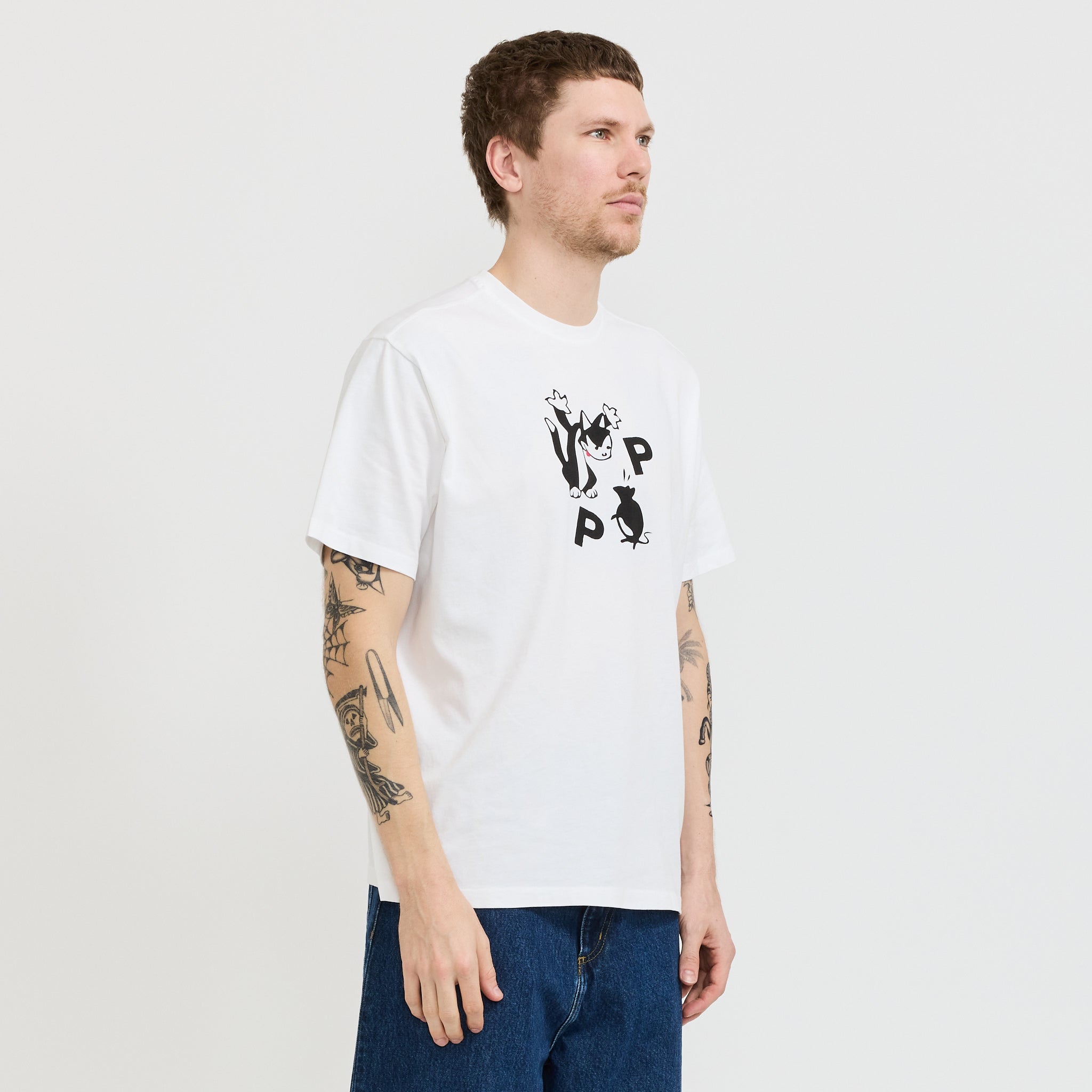 Pop Catch T-Shirt White