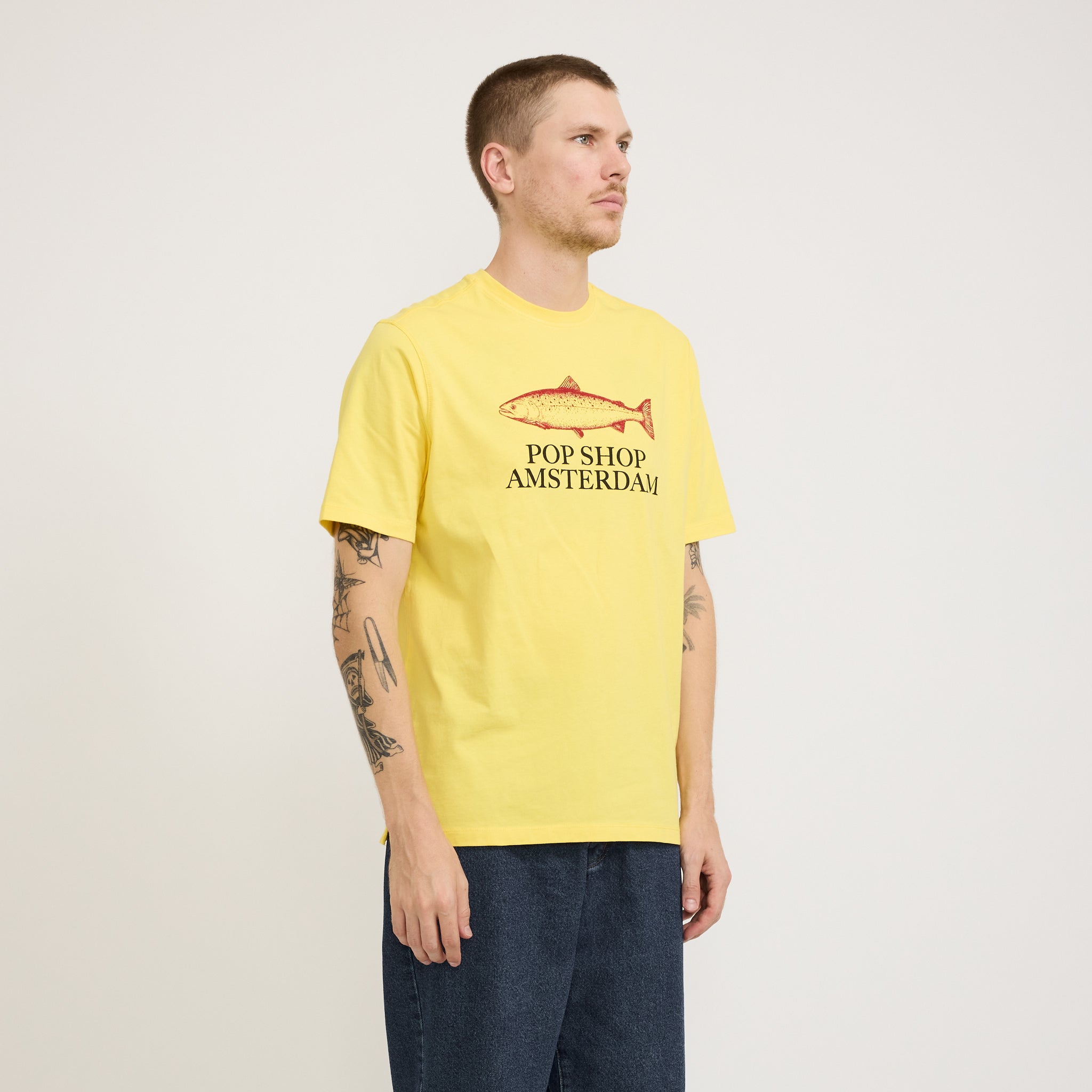 Pop Trading Company | Amsterdam Shop T-Shirt Minion Yellow | Maplestore