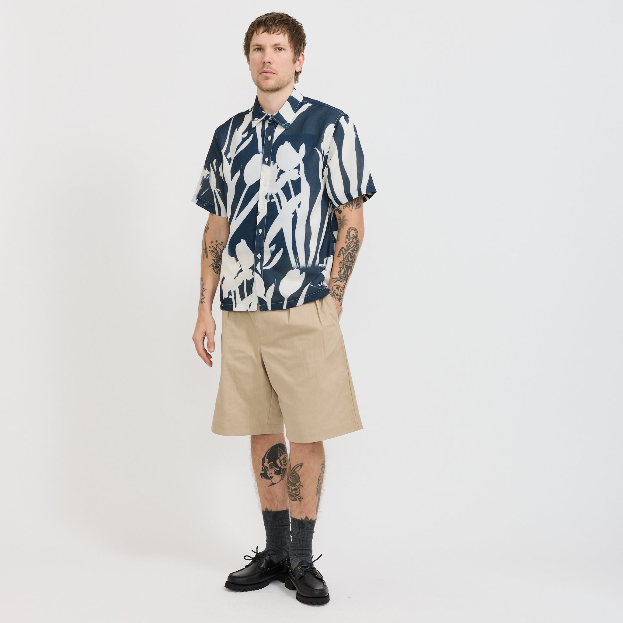 Tulip Short Sleeve Shirt Navy
