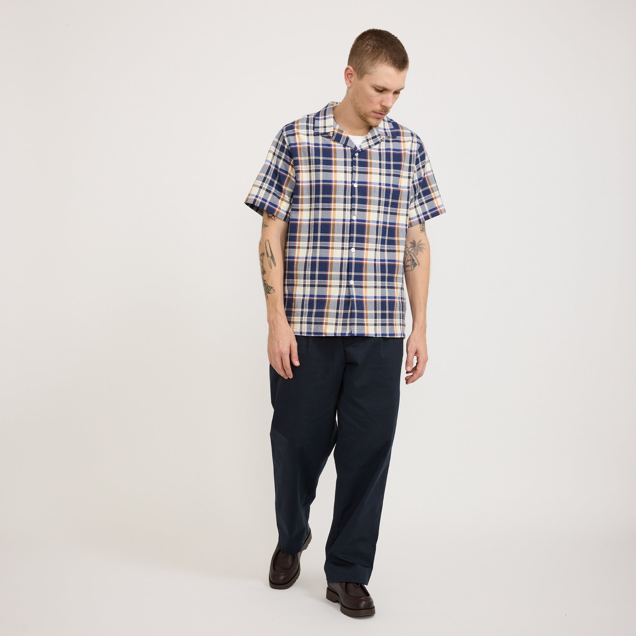 Portuguese Flannel | Prainha Shirt Blue | Maplestore