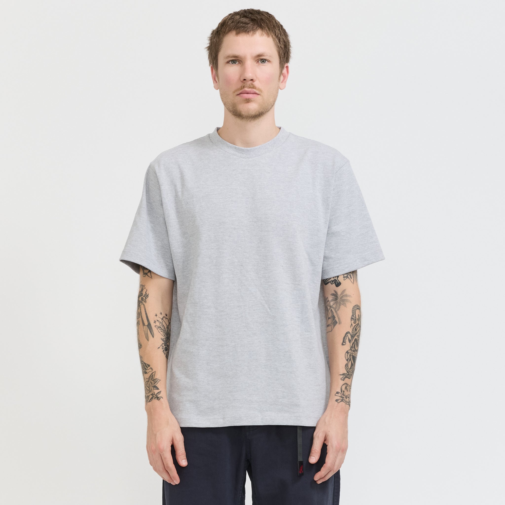Power Goods | Super Weight Tee Heather Grey | Maplestore