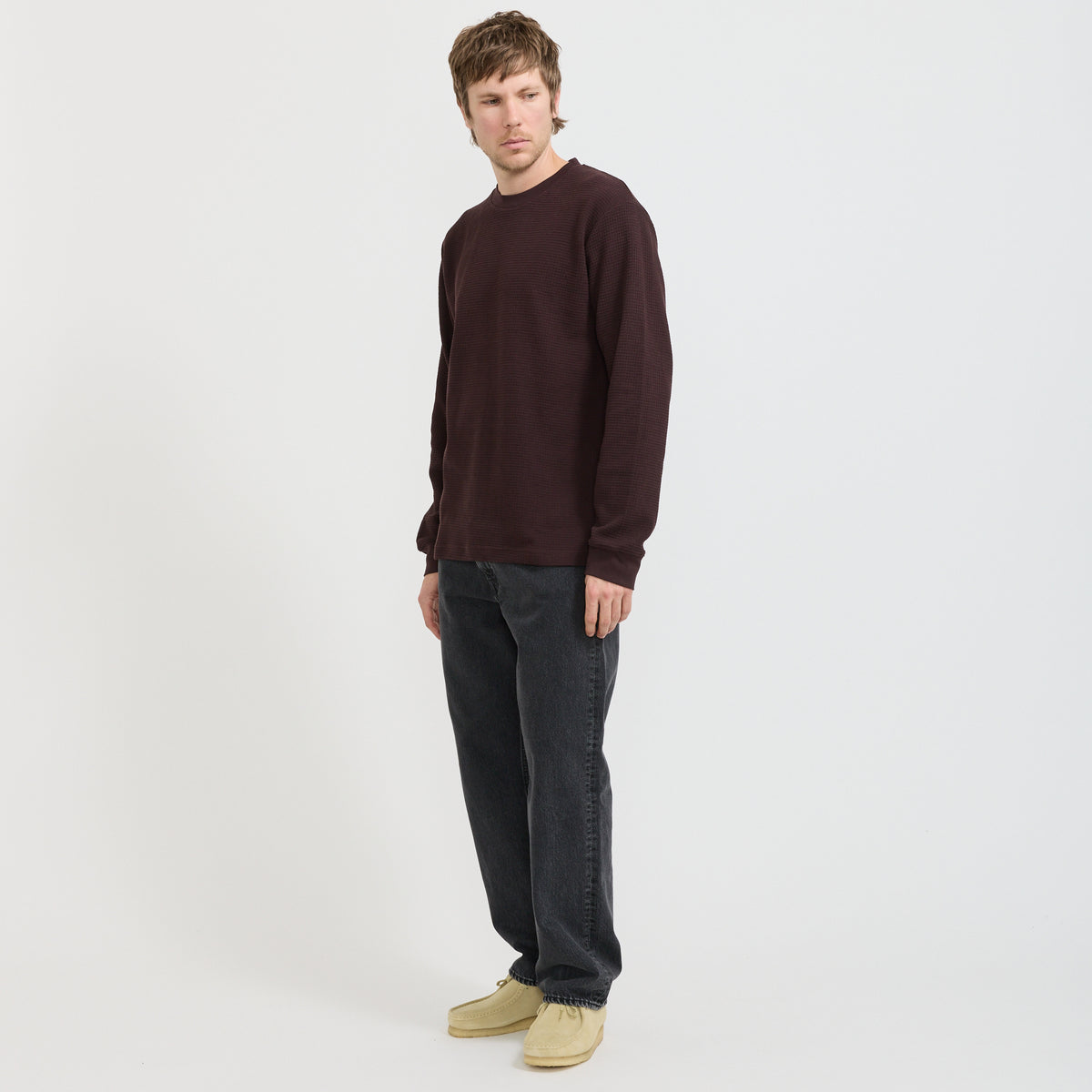 Thermal Waffle LS Tee Coffee
