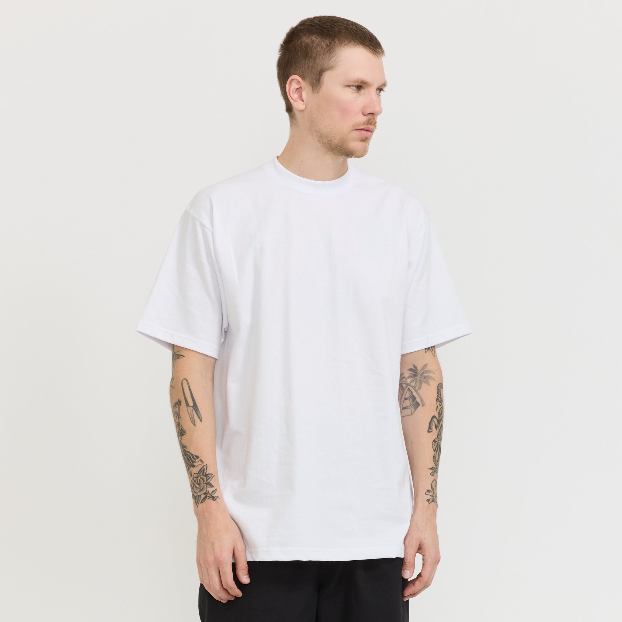 Heavyweight S/S Tall Tee White