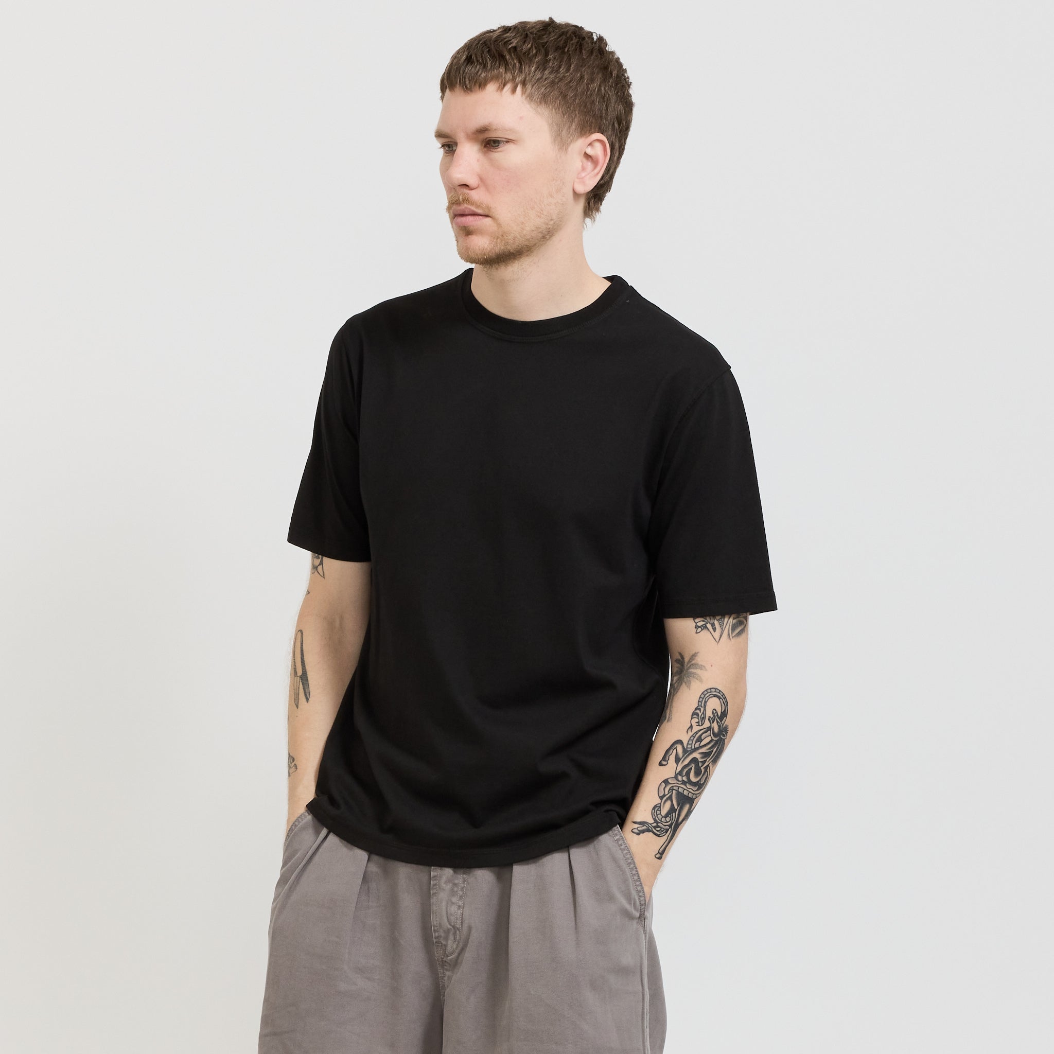 Pseushi | Coverstitch Tee Black | Maplestore