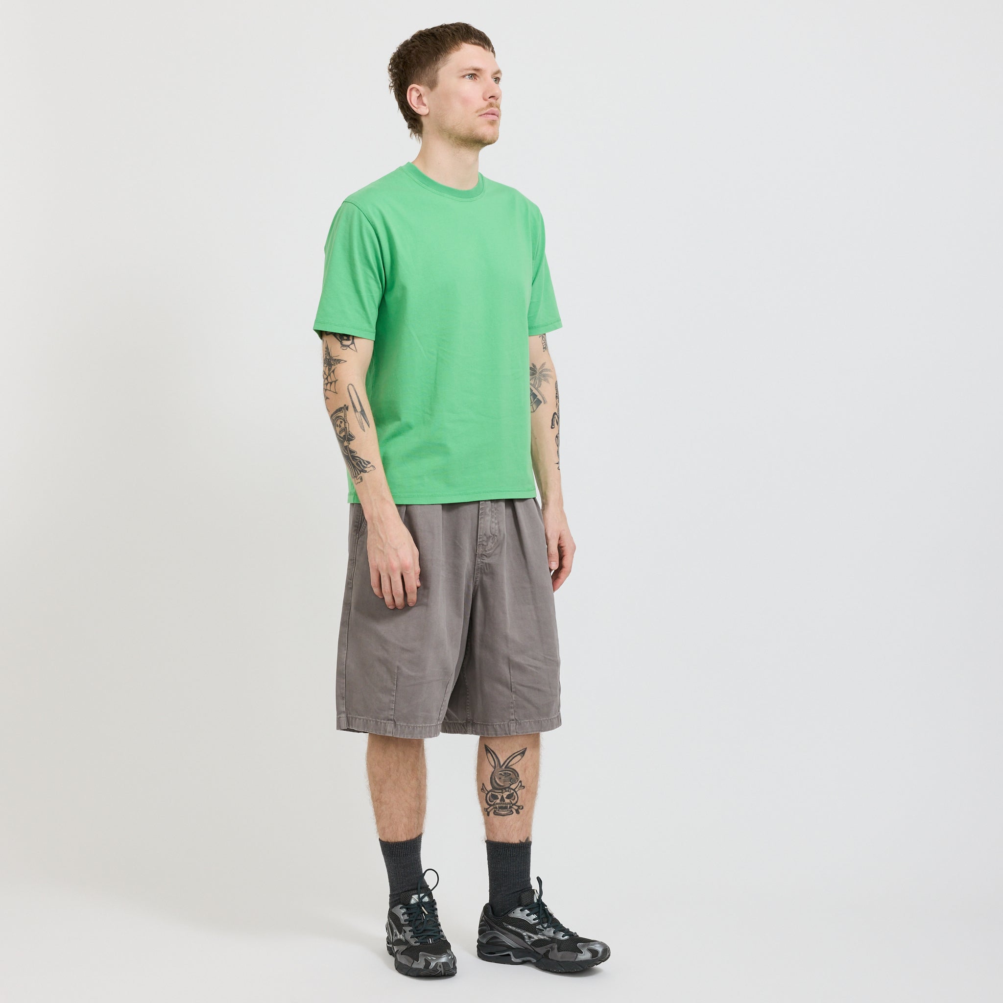 Pseushi | Coverstitch Tee Green | Maplestore