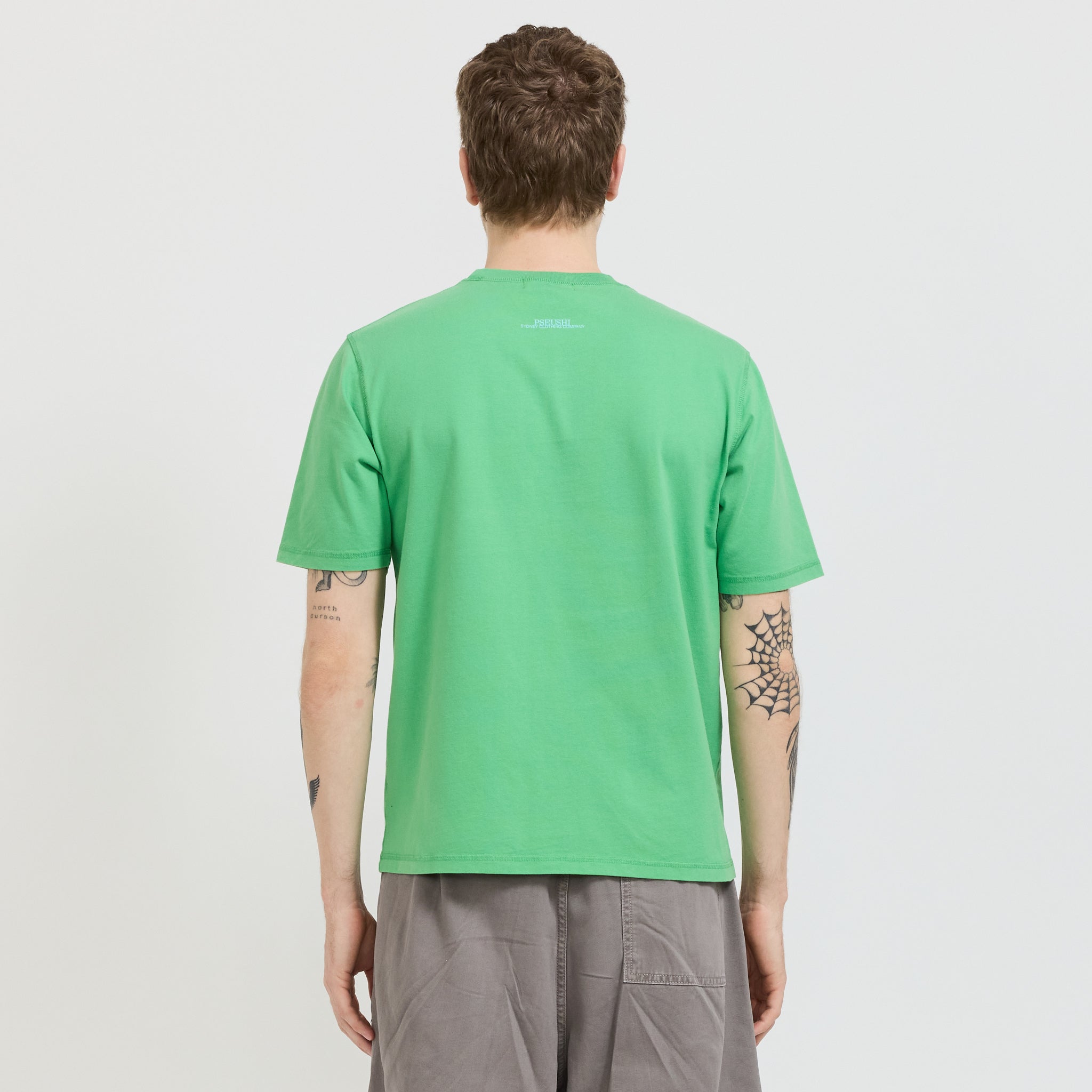 Pseushi | Coverstitch Tee Green | Maplestore
