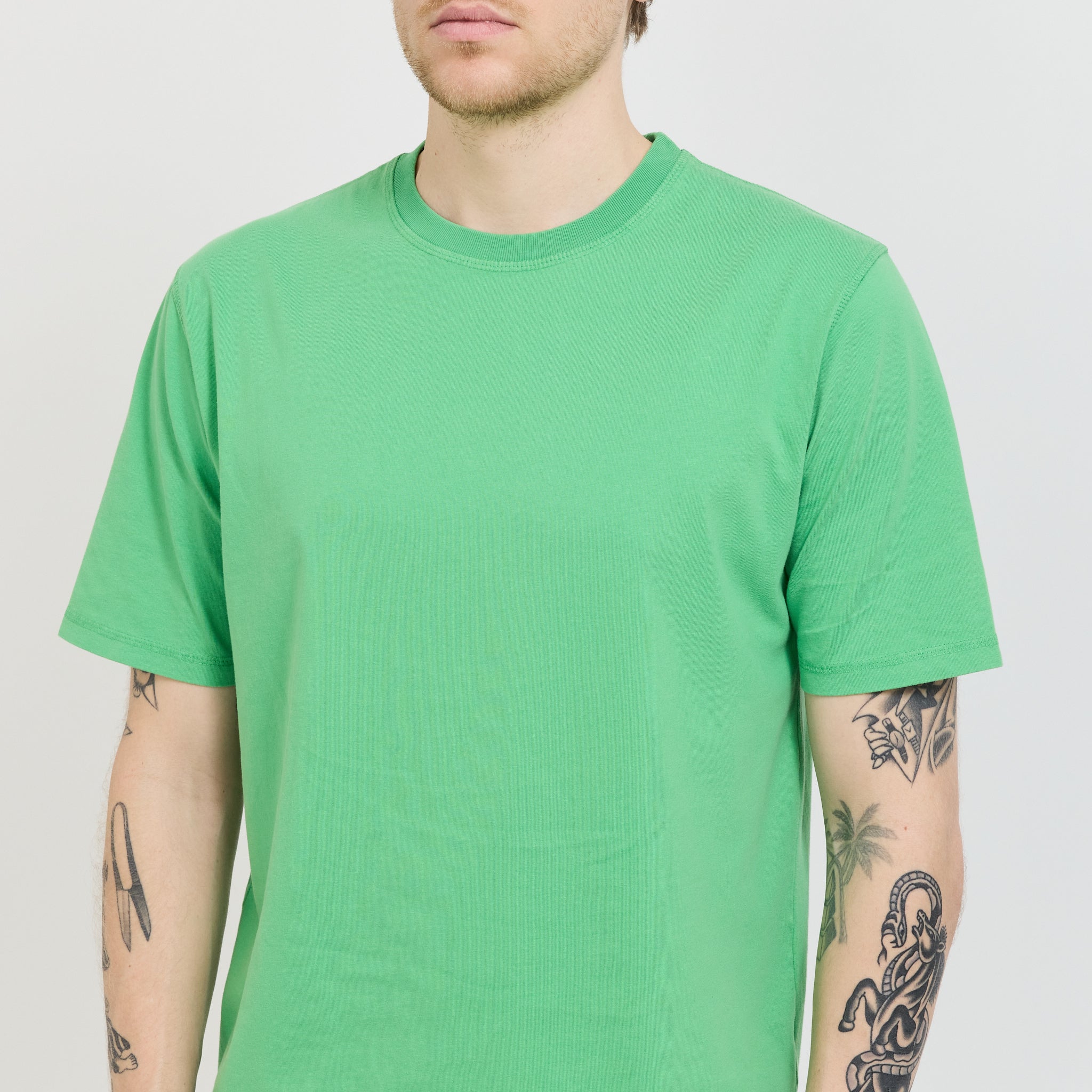 Pseushi | Coverstitch Tee Green | Maplestore