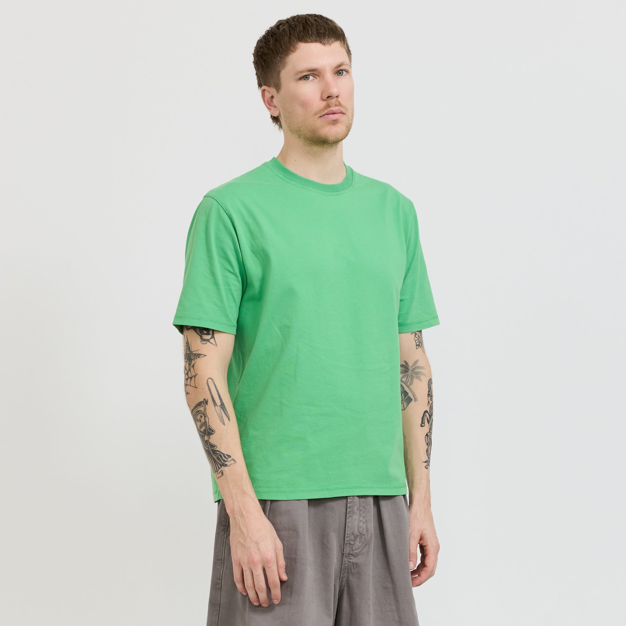 Pseushi | Coverstitch Tee Green | Maplestore