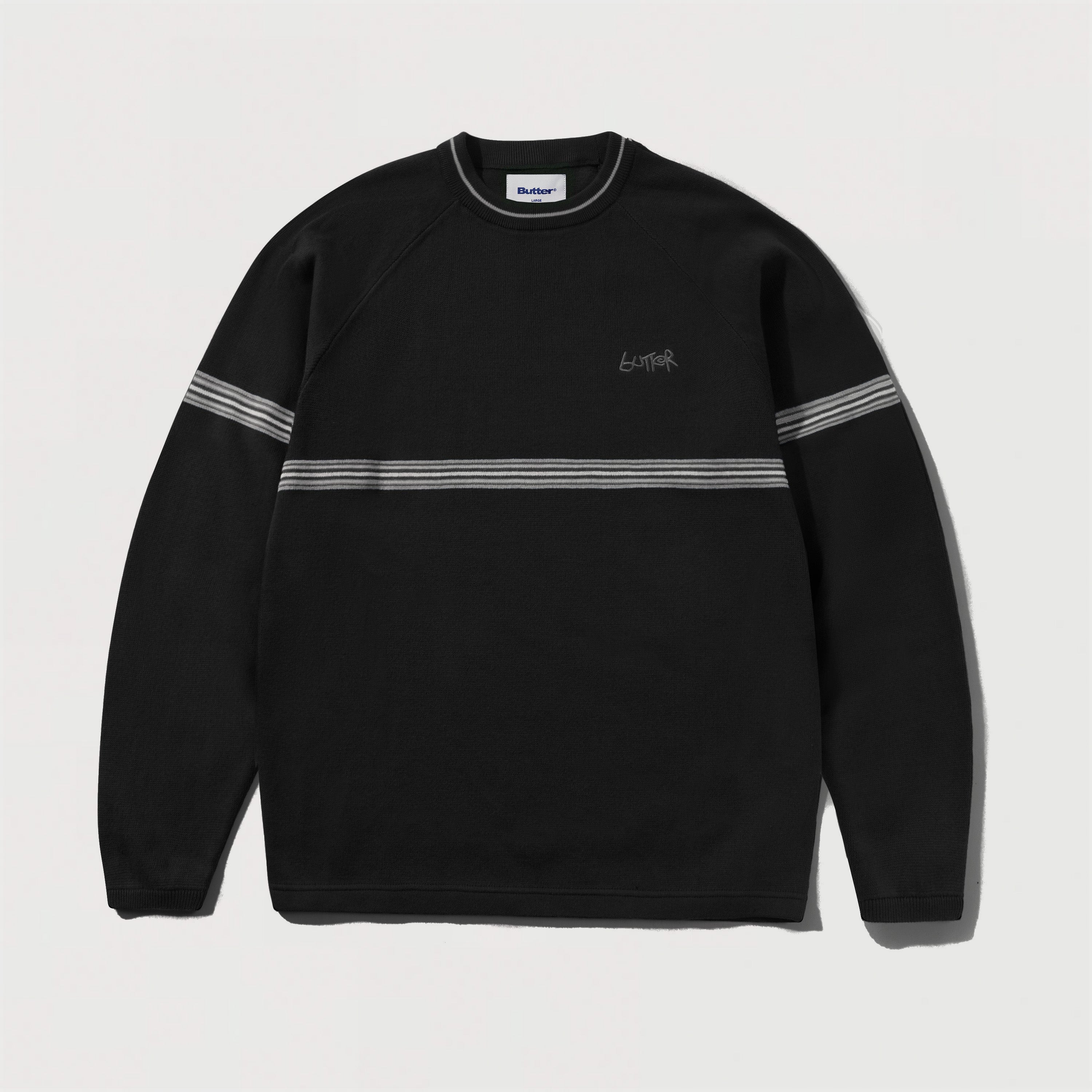 Butter Goods | Pier Knit Sweater Black | Maplestore