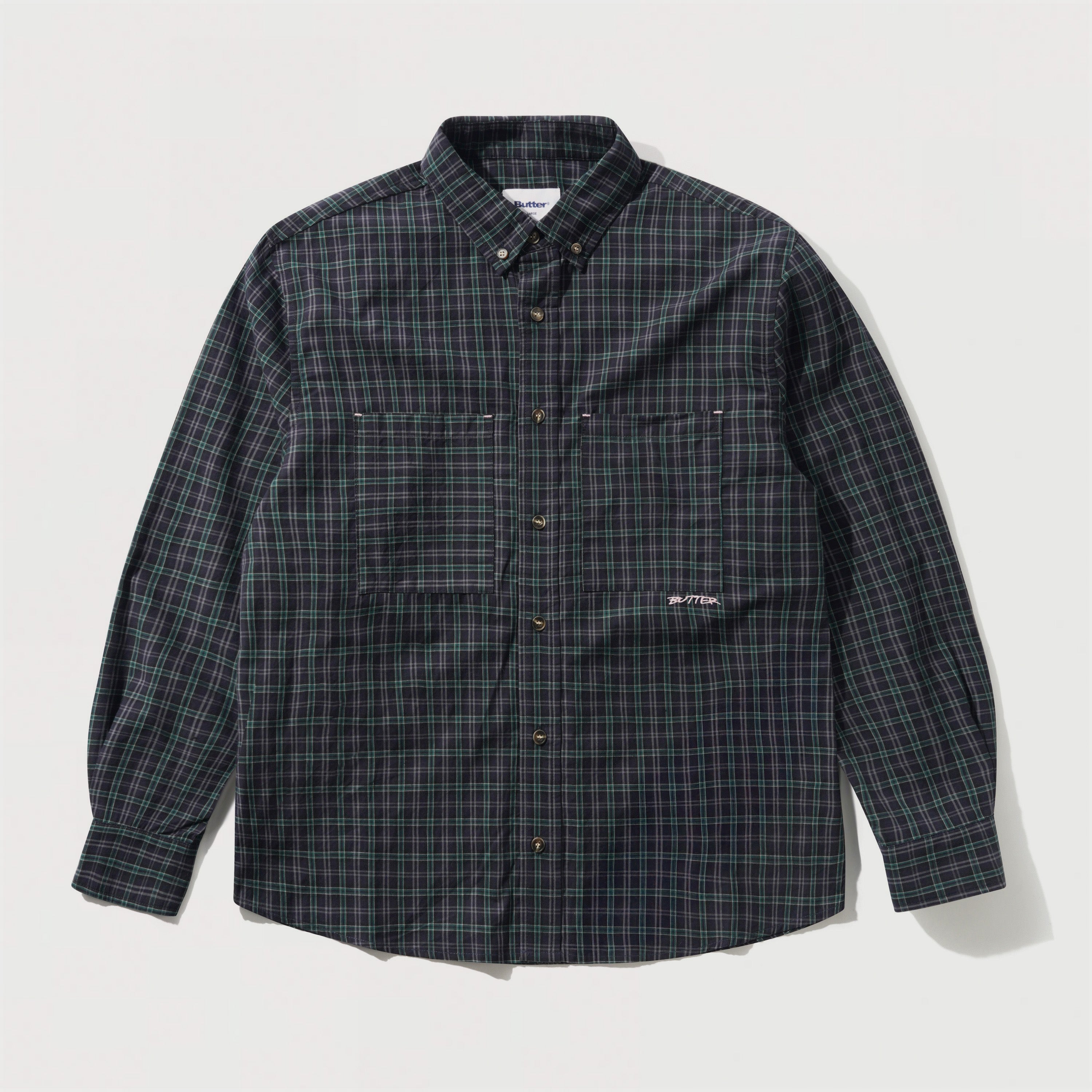 Butter Goods | Plaid Shirt Navy/Forest | Maplestore
