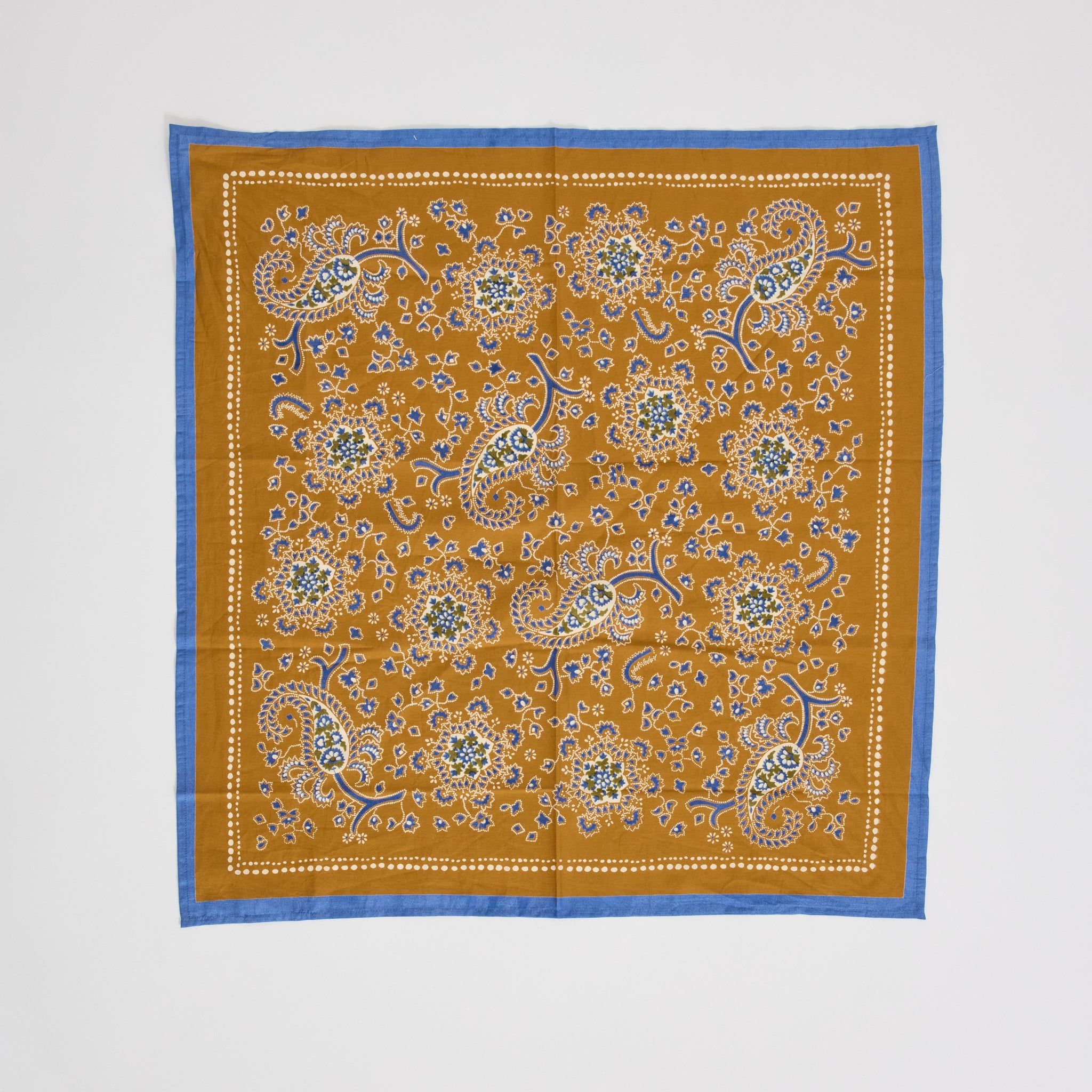 Provencal Paisley Print Bandana Cumin