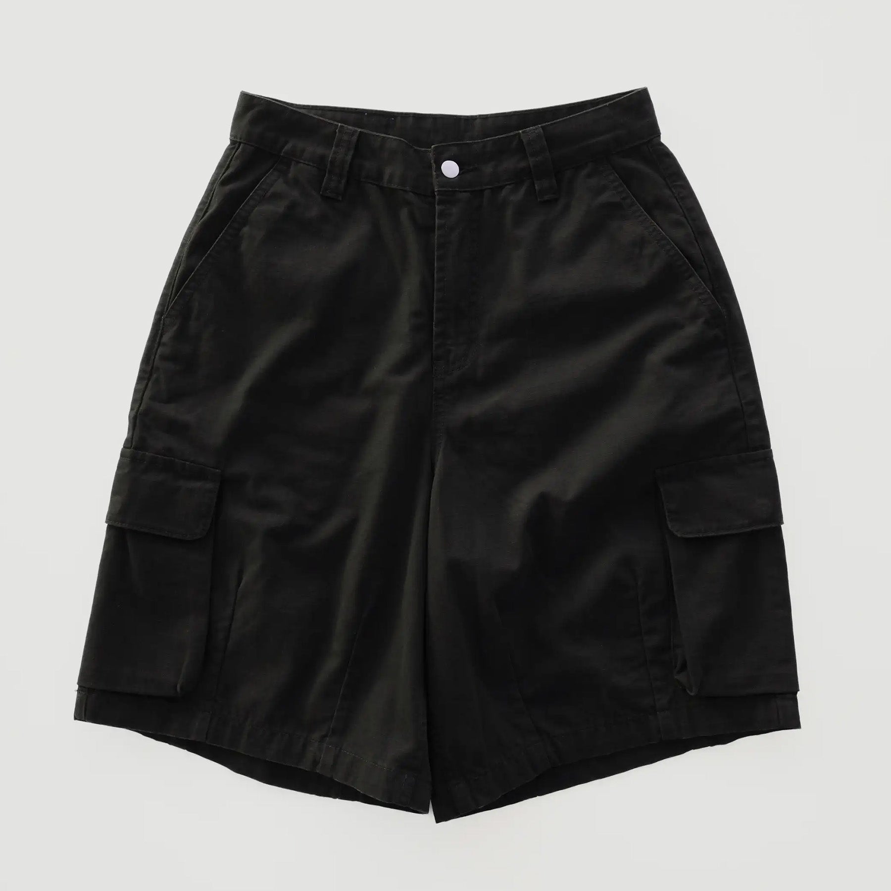 Cotton Ripstop Cargo Shorts Black