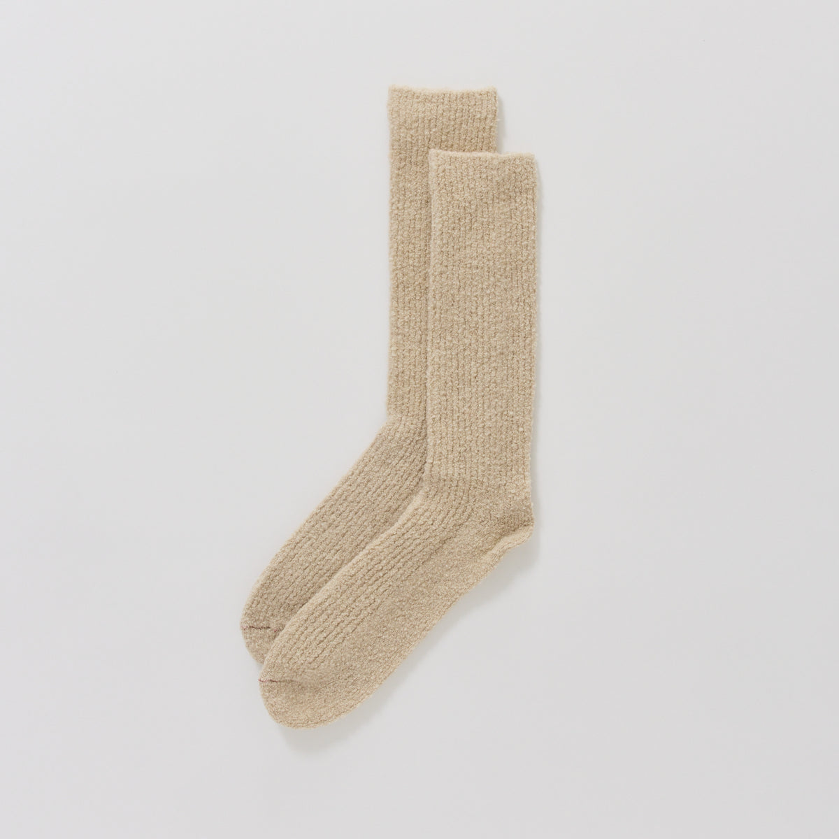 Rototo | Merino Boucle Socks Ecru | Maplestore
