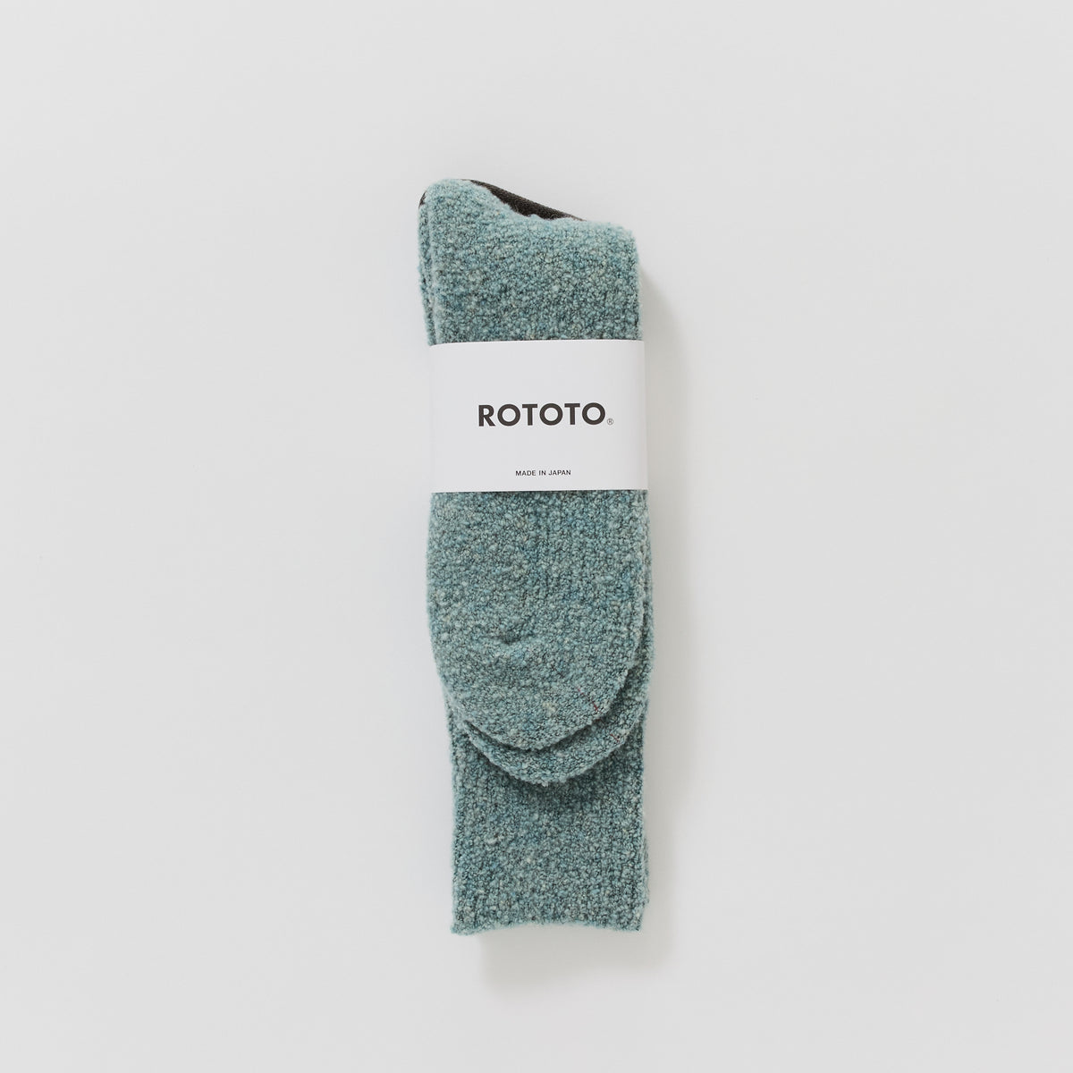 Rototo | Merino Boucle Socks Light Blue | Maplestore