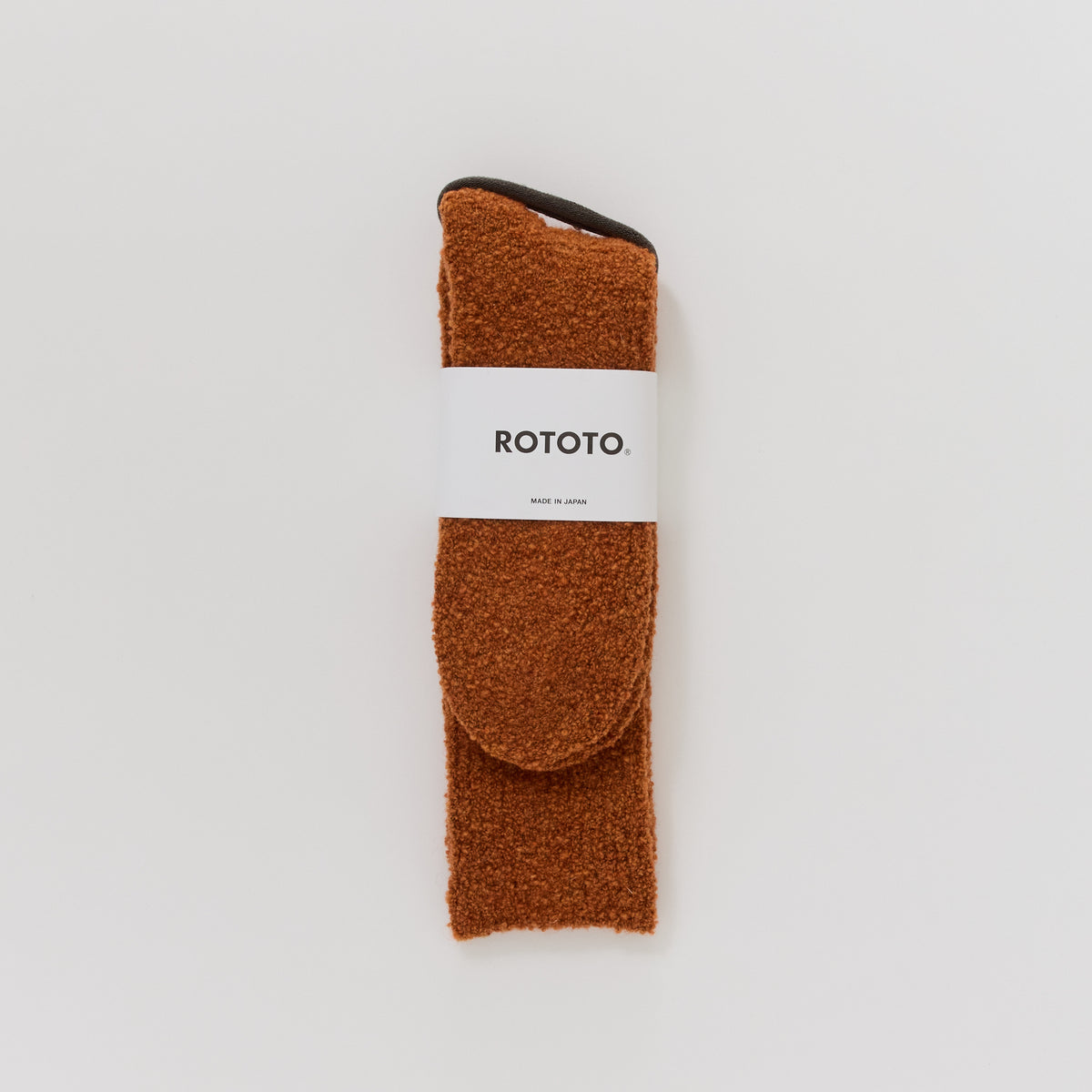 Rototo | Merino Boucle Socks Orange | Maplestore