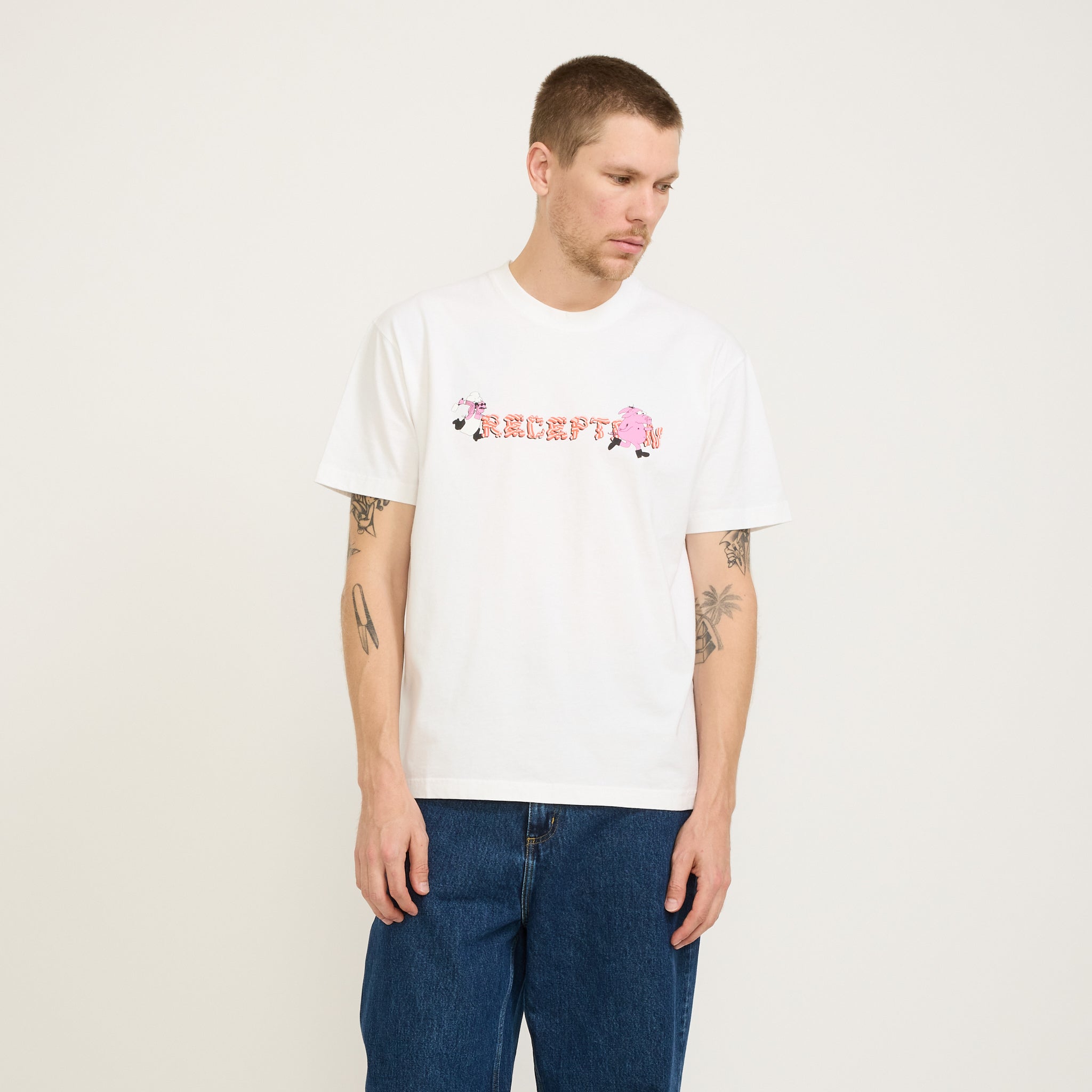 Reception | SS Tee Bacon White | Maplestore