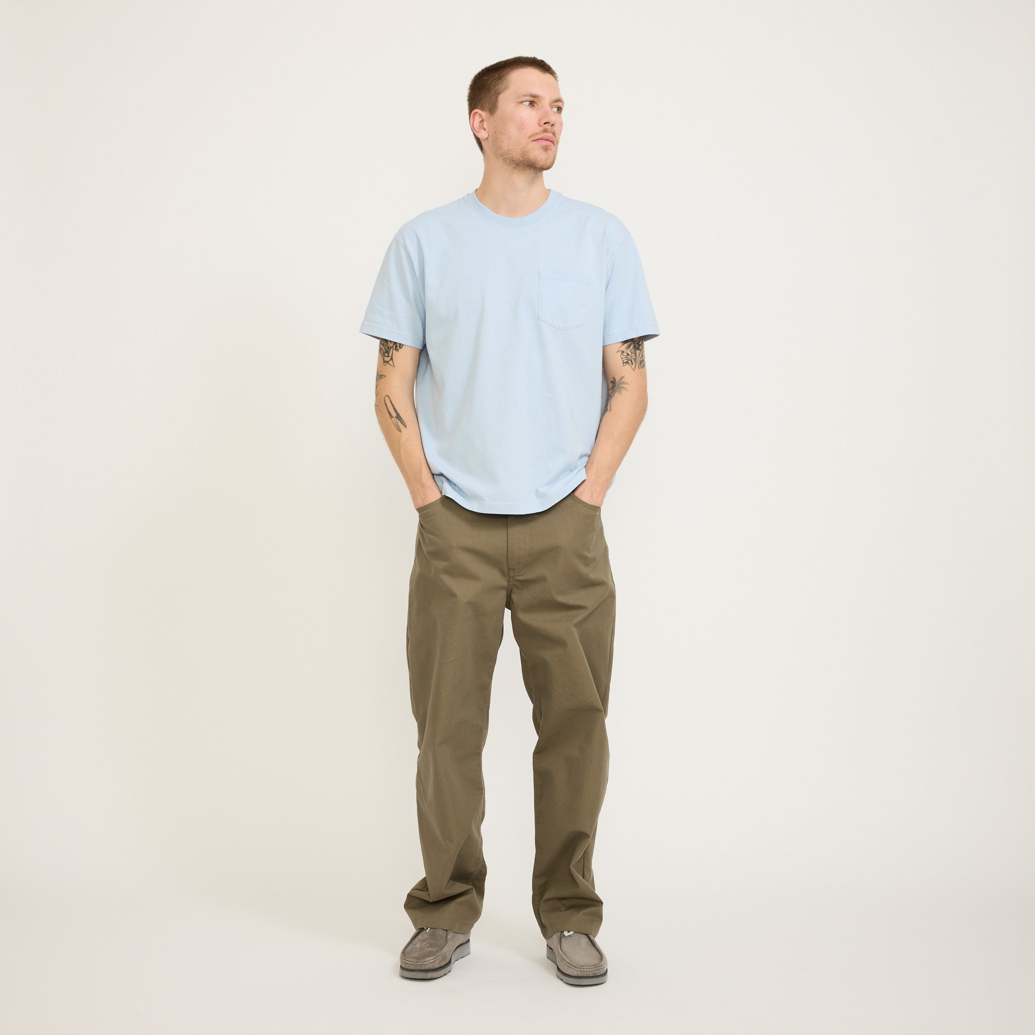 Reception | SS Pocket Tee Fuming Ice Blue | Maplestore