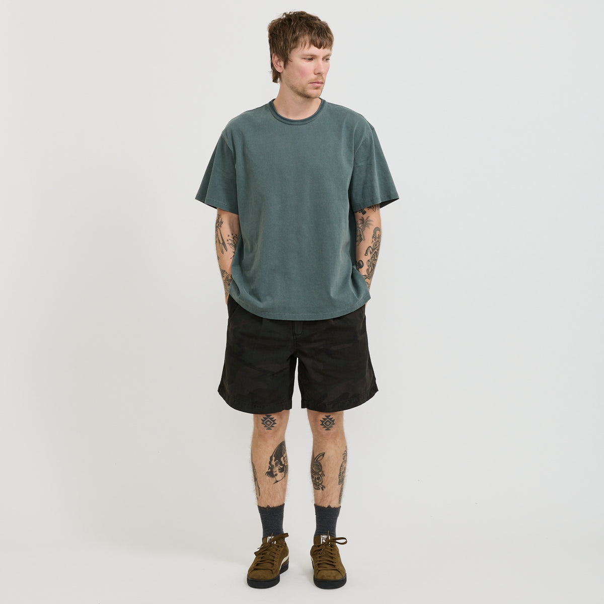 Adjustable Short Black Camo