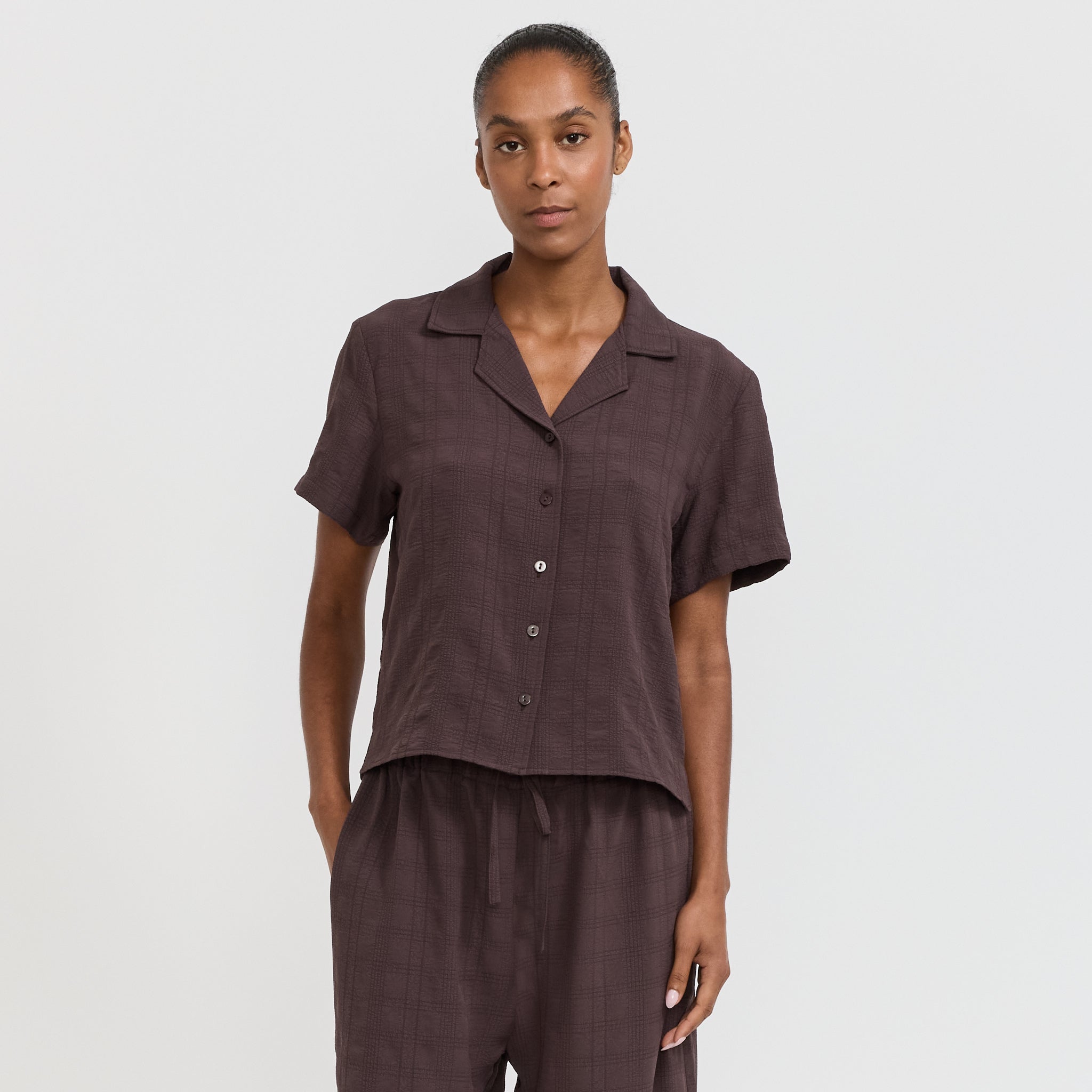 Rita Row | Selene Shirt Brown | Maplestore