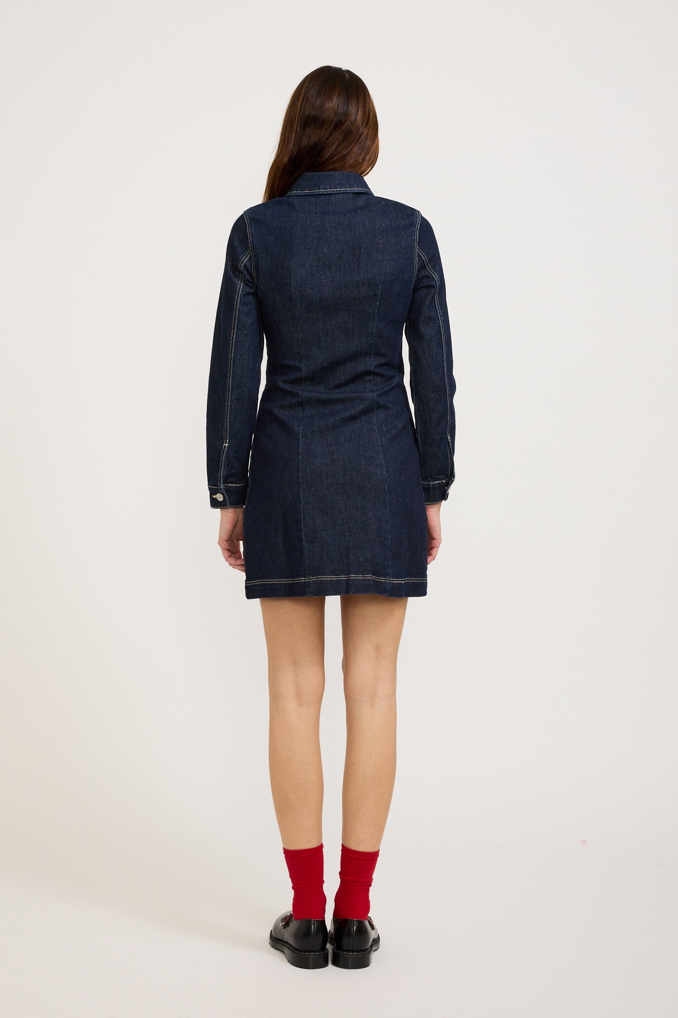 Rollas | Morgan Dress Alice Dark Denim | Maplestore