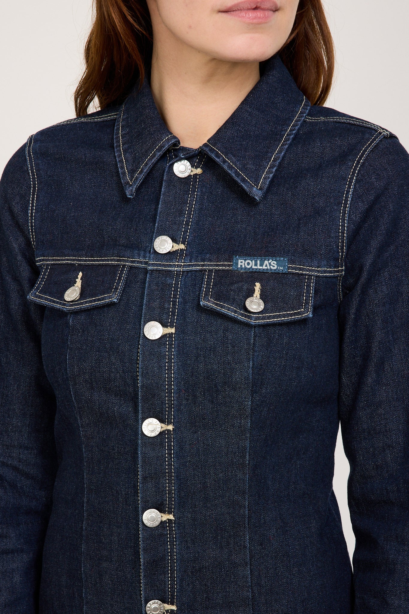 Rollas | Morgan Dress Alice Dark Denim | Maplestore