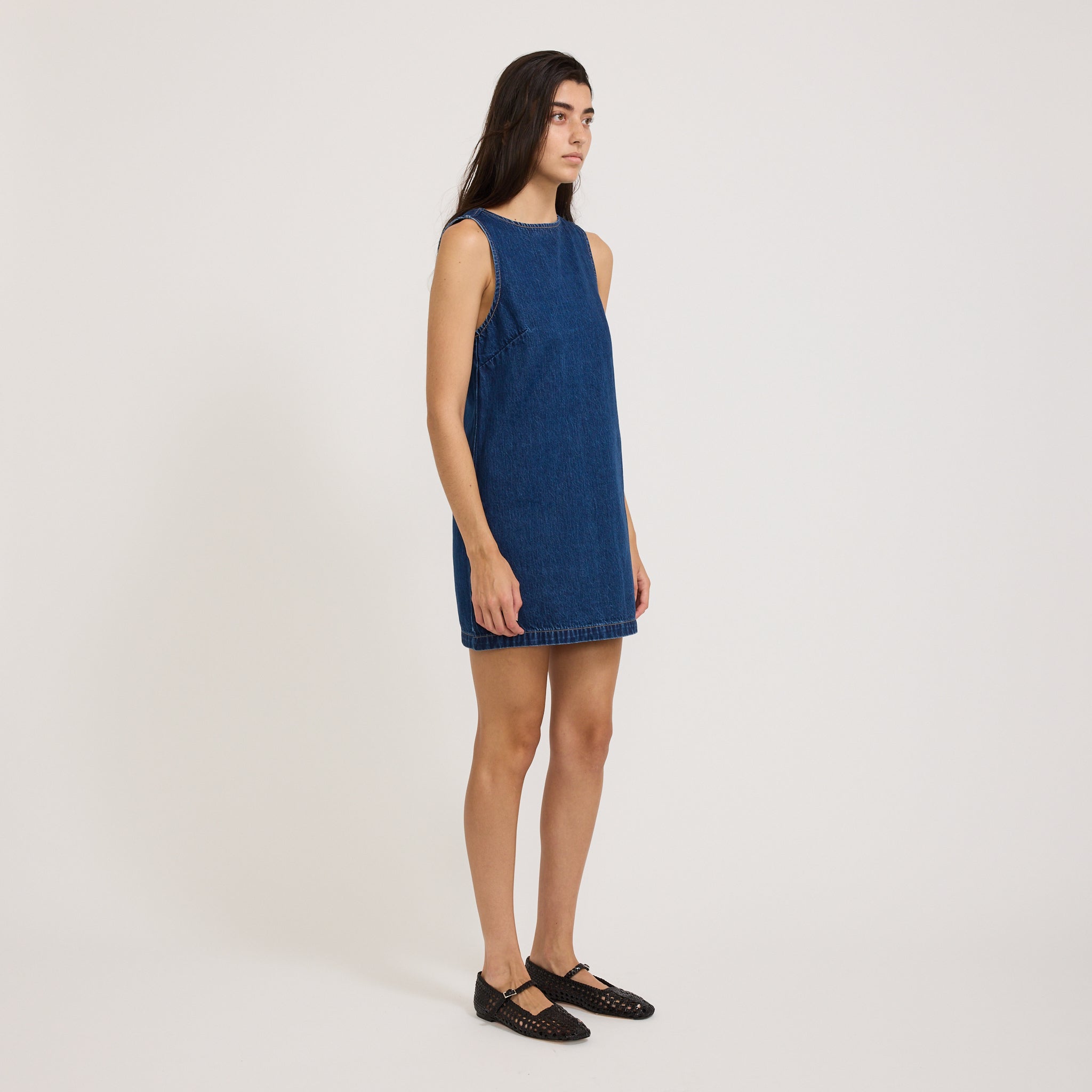 Shift Dress Deep Blue