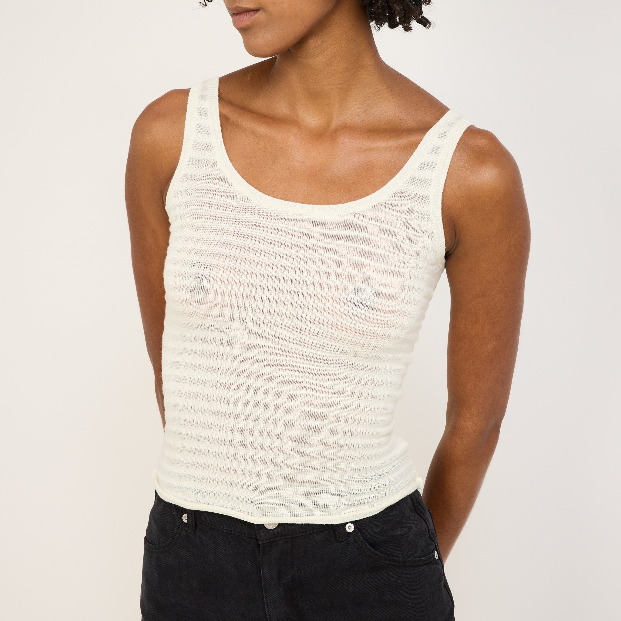 Toni Tank Edgar Knit White