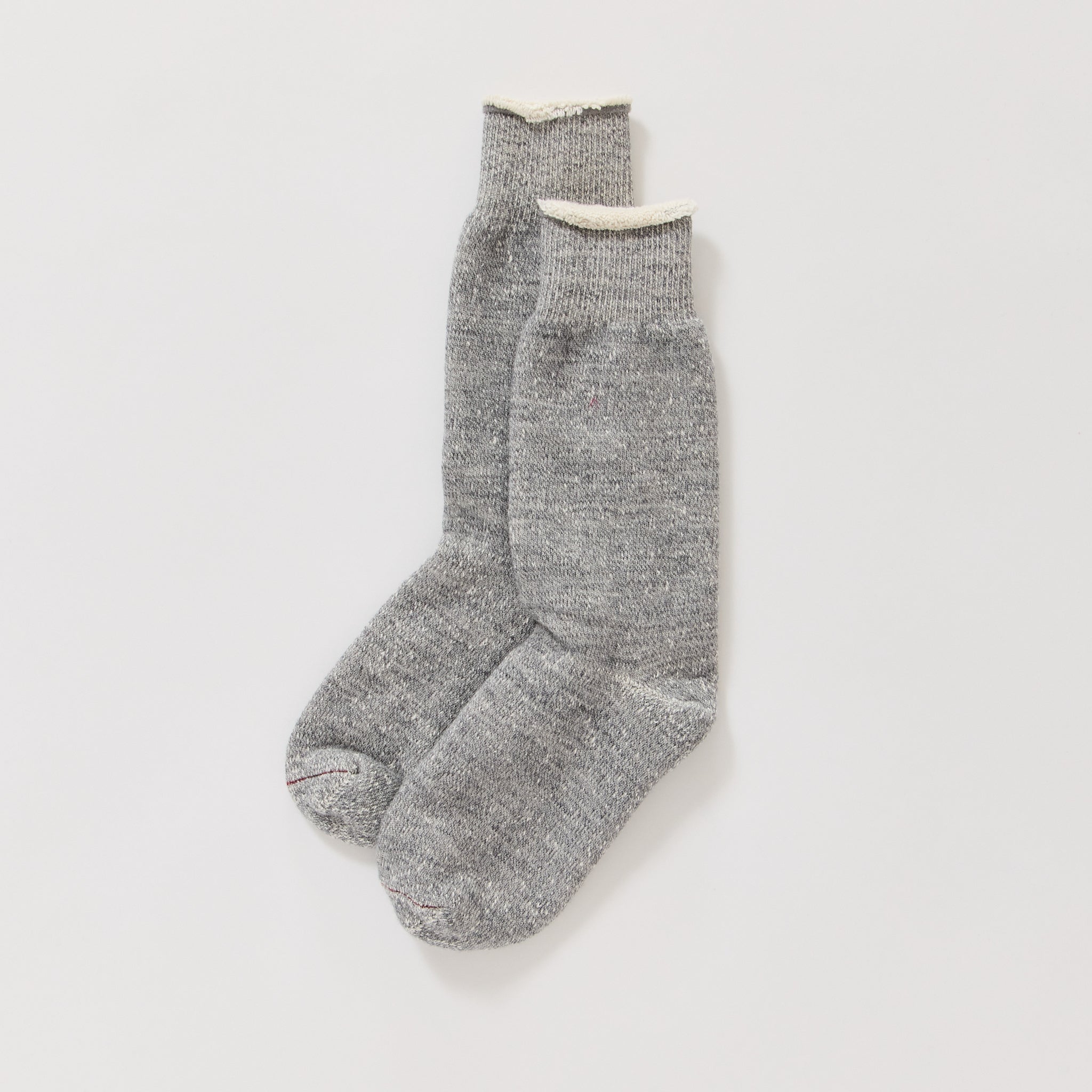 Rototo | Double Face Crew Socks Mid Grey | Maplestore
