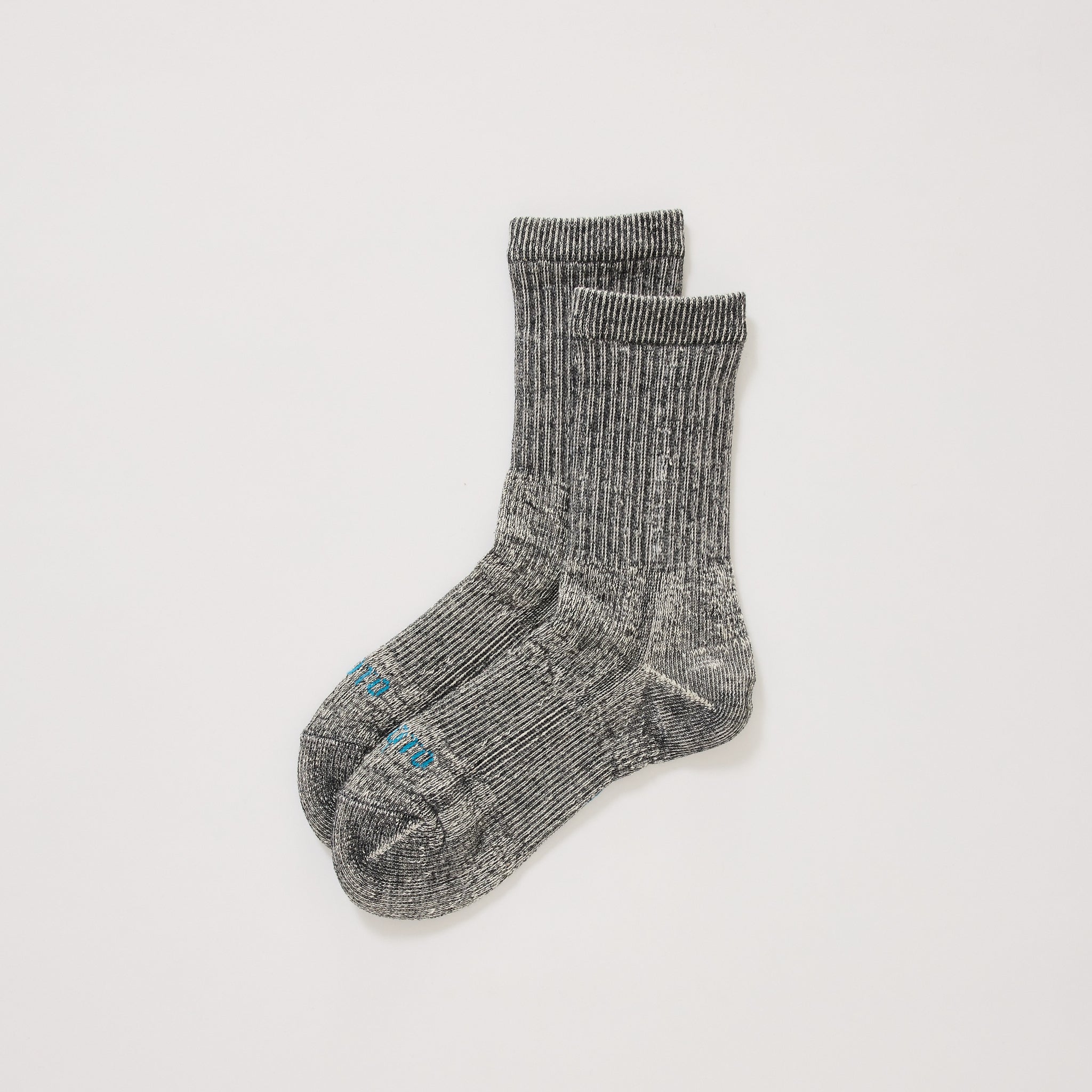 Double Face Mini Crew Socks Black