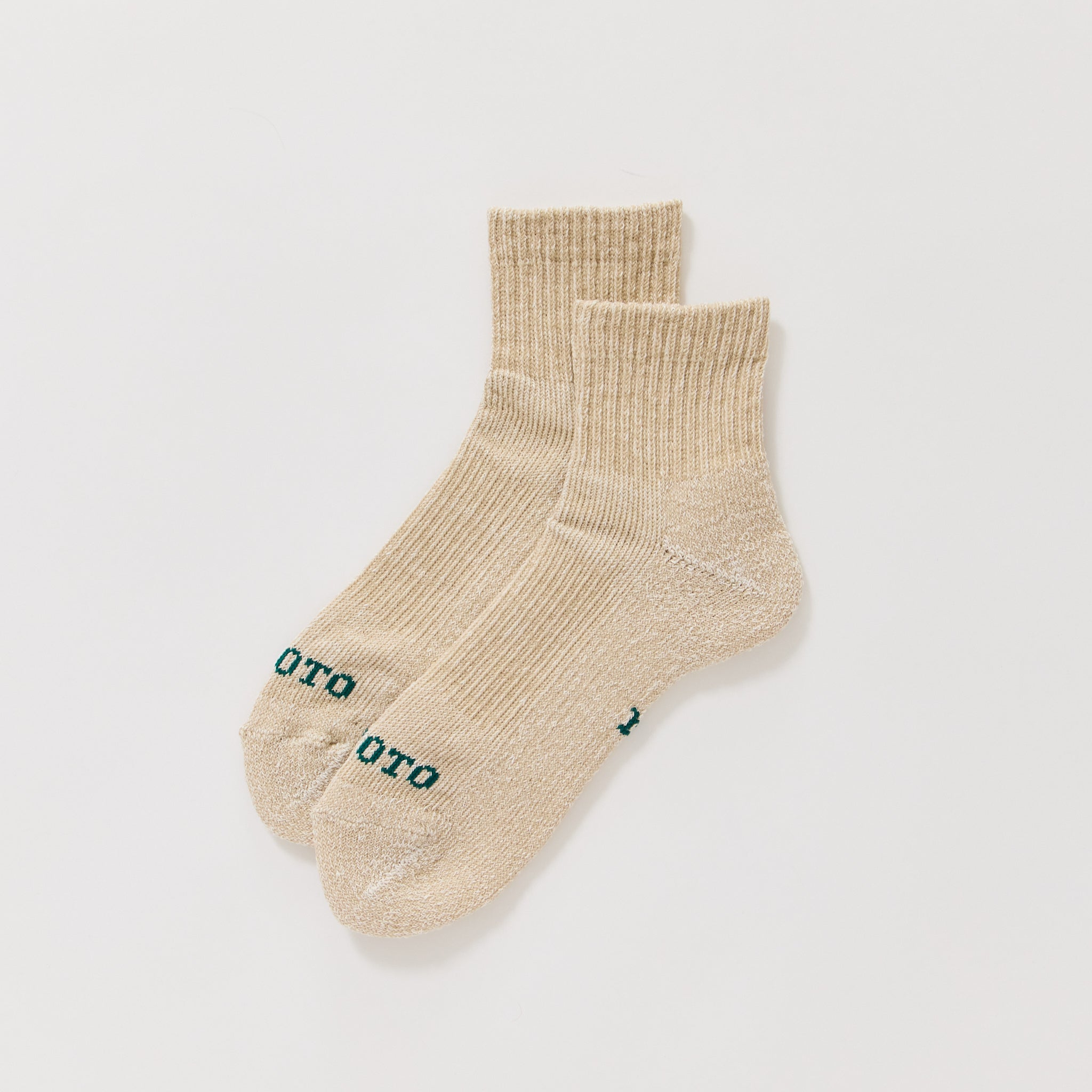 Pile Ankle Socks Beige