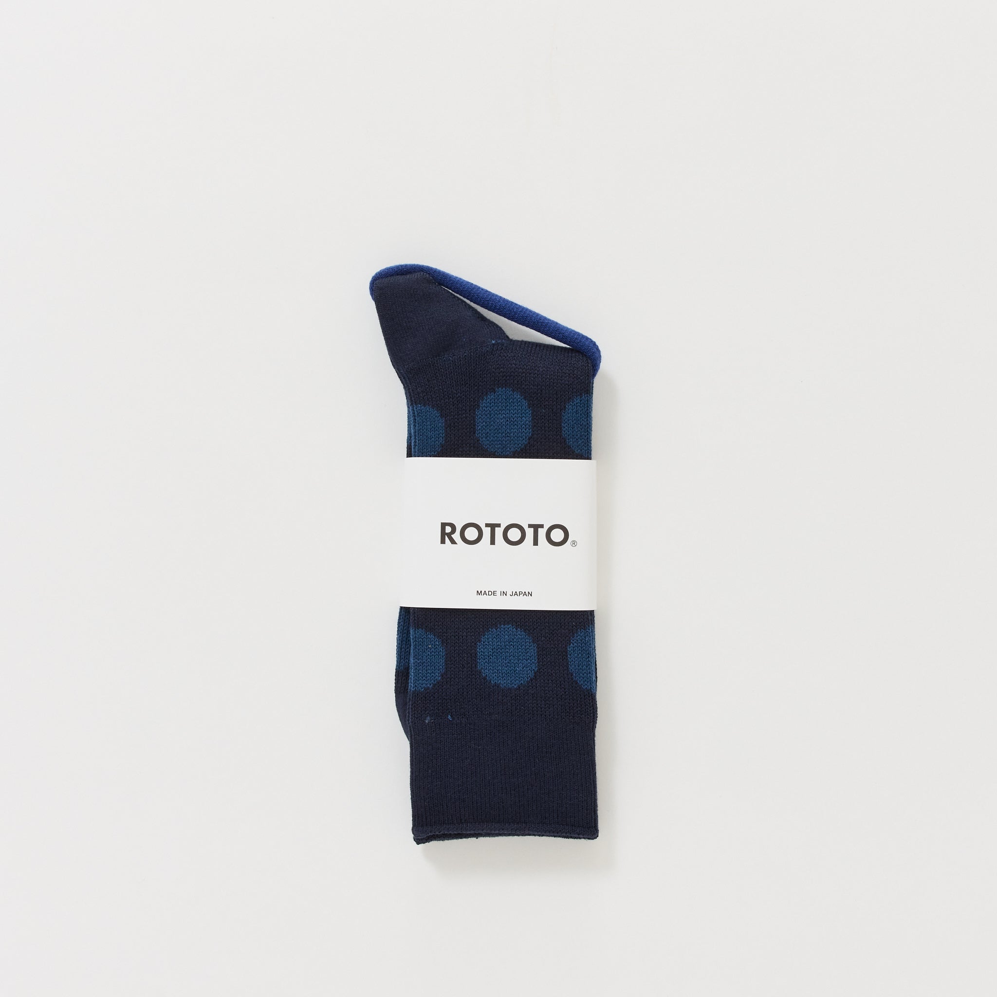 Porthole Dot Socks Navy/Indigo
