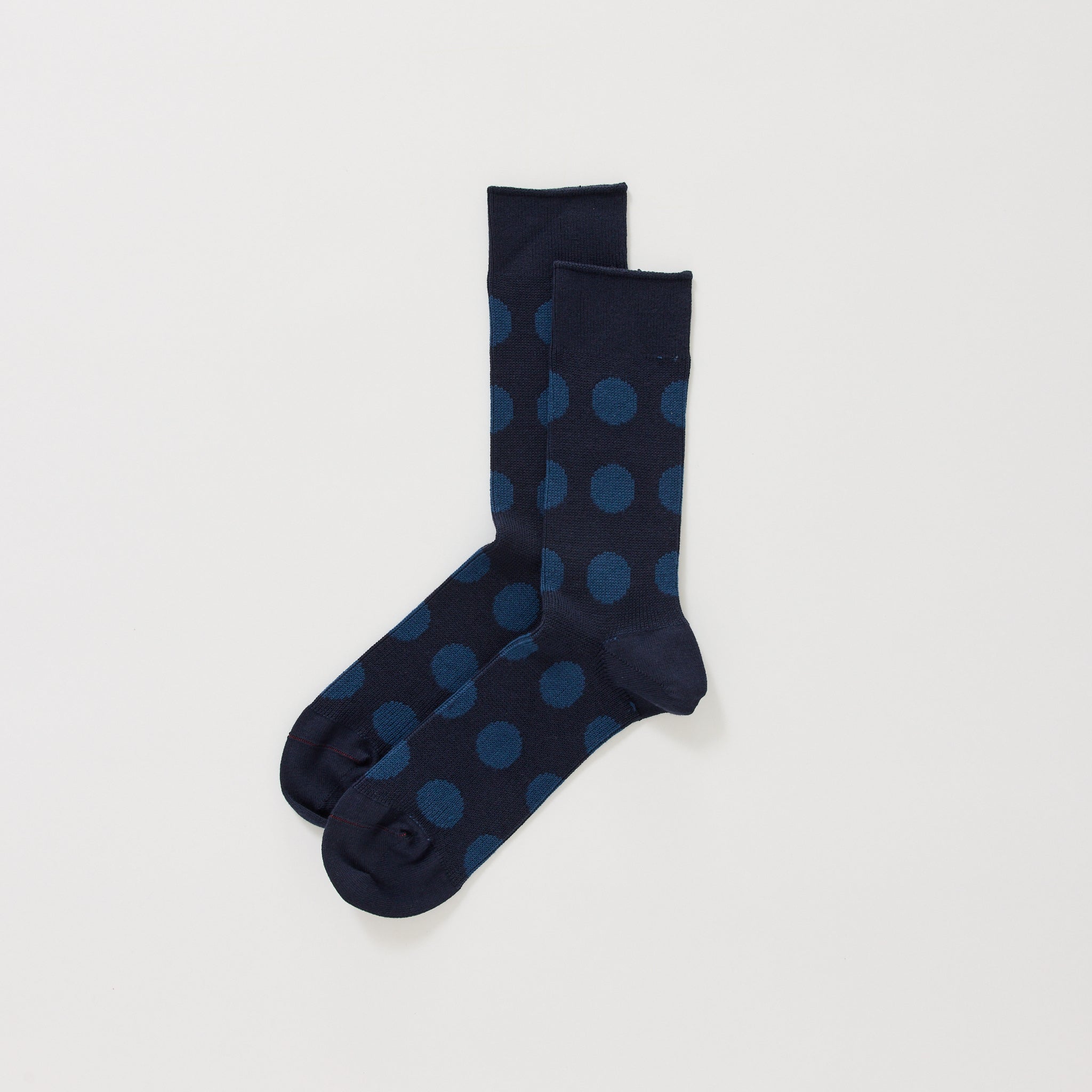 Porthole Dot Socks Navy/Indigo