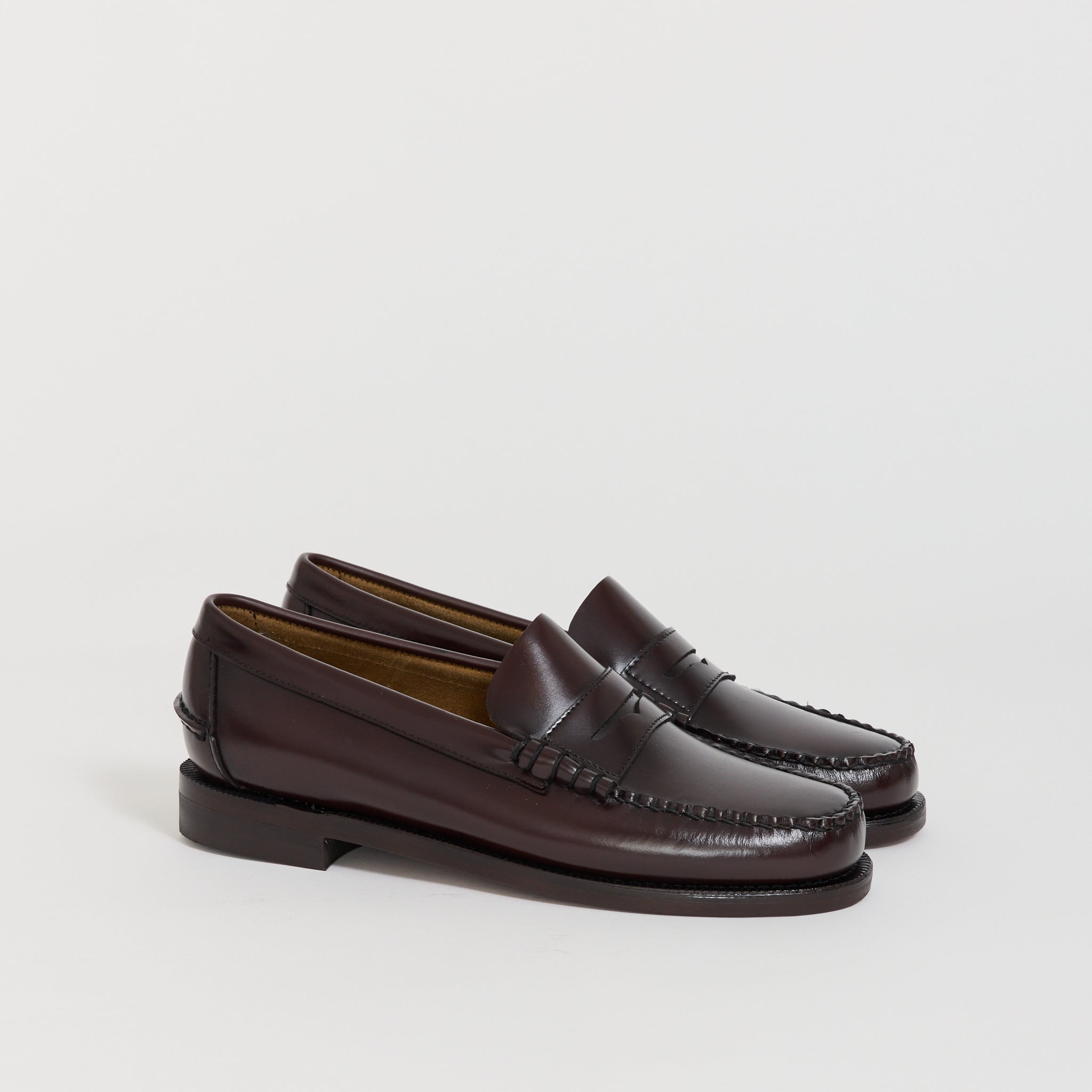Classic Dan Wide Brown Burgundy