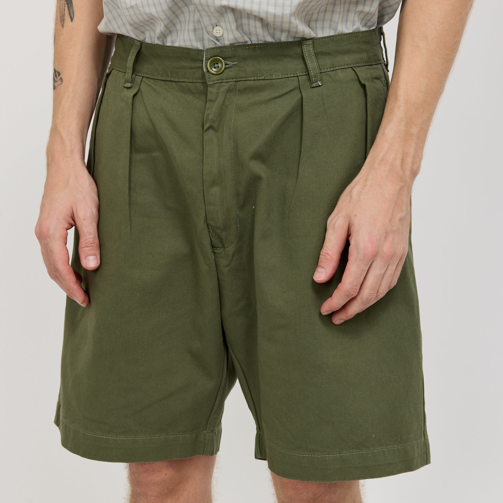 Drill Part Timer Shorts Olive