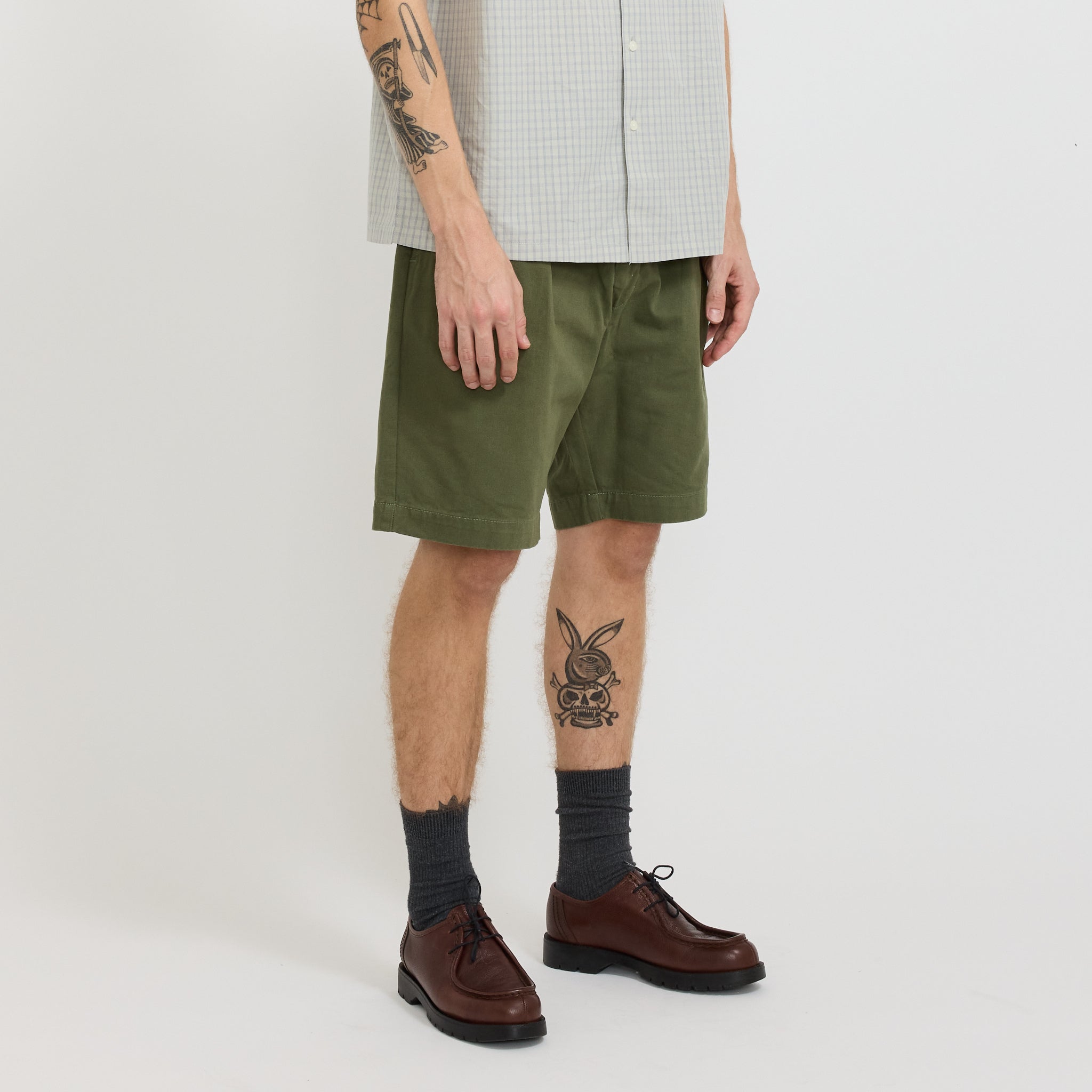 Drill Part Timer Shorts Olive