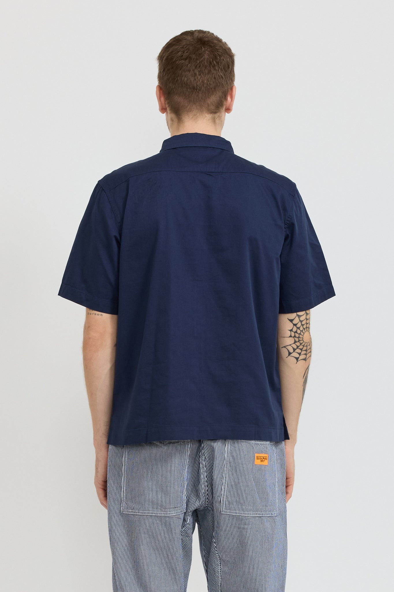 Service Works | Light Twill Necessities Short Sleeve Shirt Navy | Maplestore