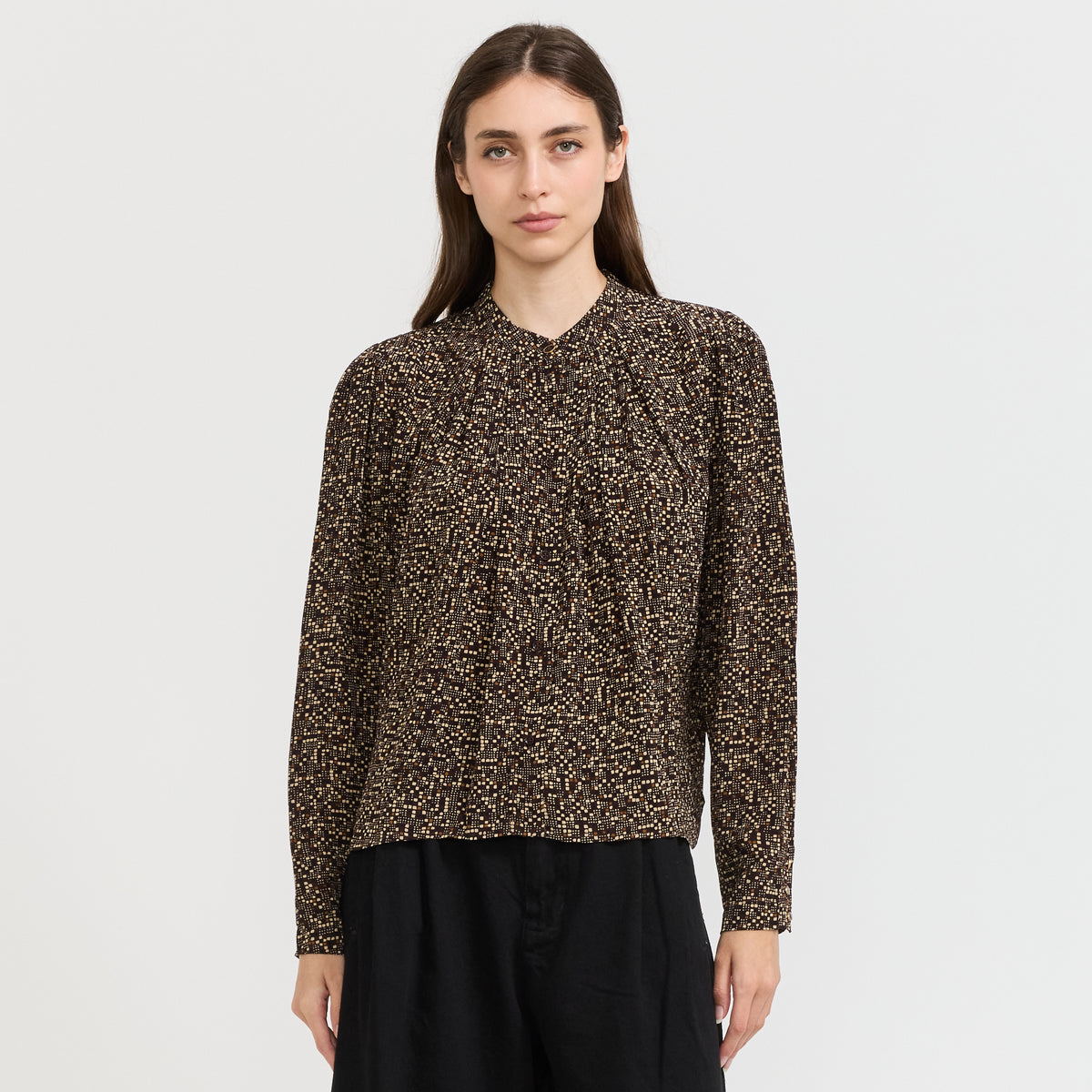 Sessun | Esperanzo Shirt Coffea Pianoroll | Maplestore