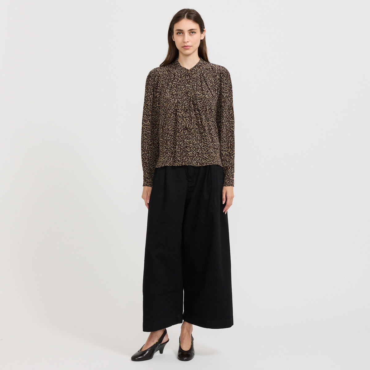 Sessun | Esperanzo Shirt Coffea Pianoroll | Maplestore